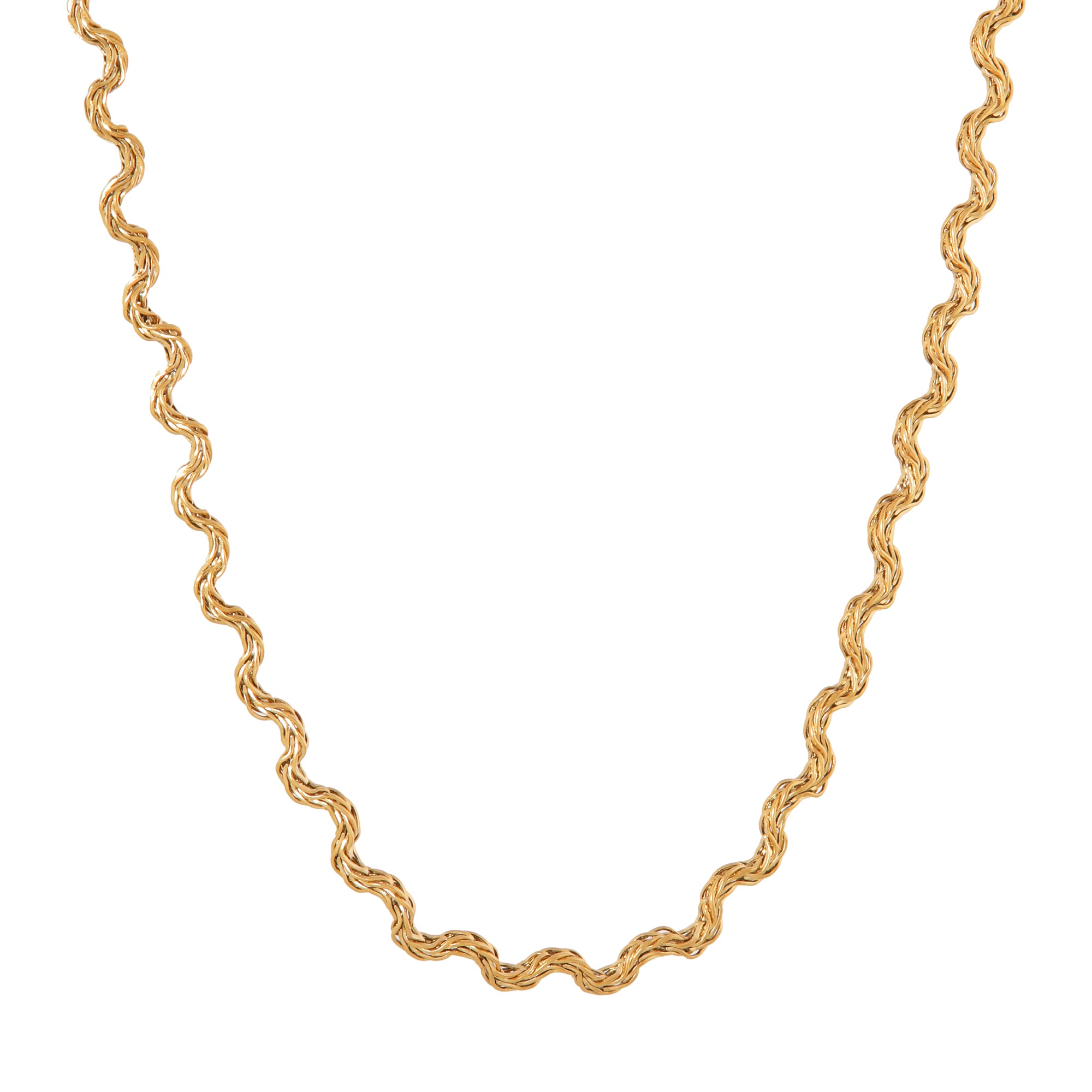 Label KIKI Waves necklace gold