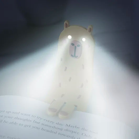 Leselicht und Lesezeichen Capybara