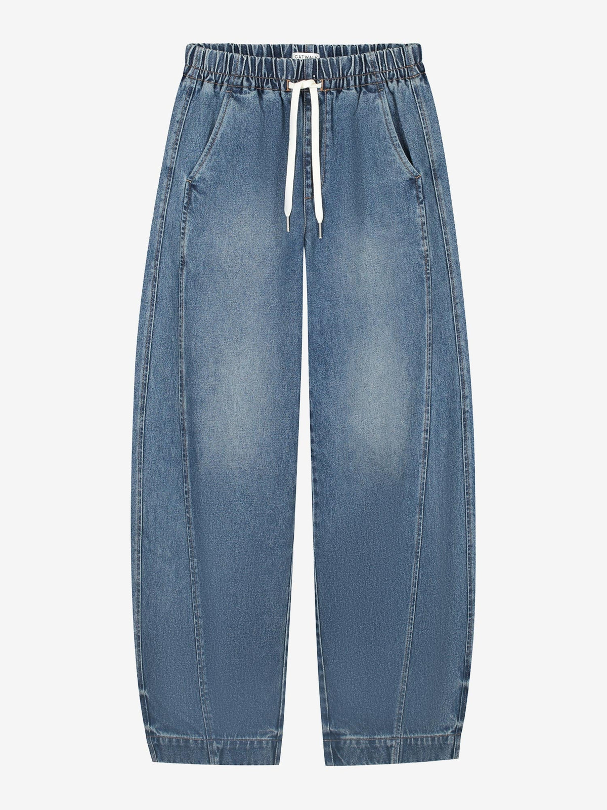 Catwalk Junkie Barrel Fit Jogger – Medium Blue