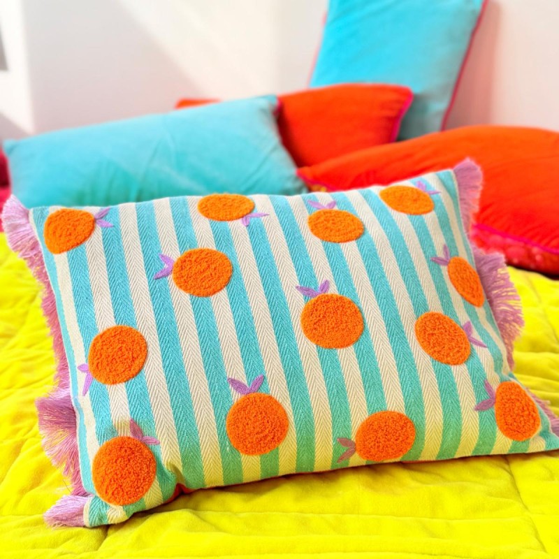 Kissen Stripe Orange noi