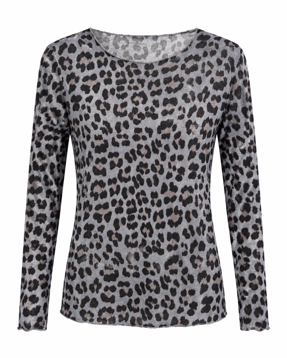 Leo Longsleeve Grau Produktfoto weißer Hintergrund