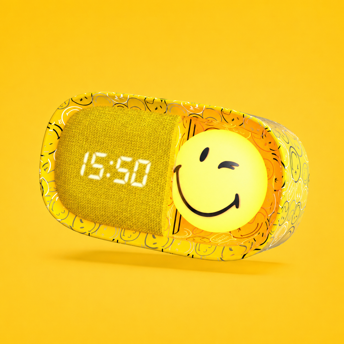 MOB x SmileyWorld Dreamy Clock Gelb Produktansicht