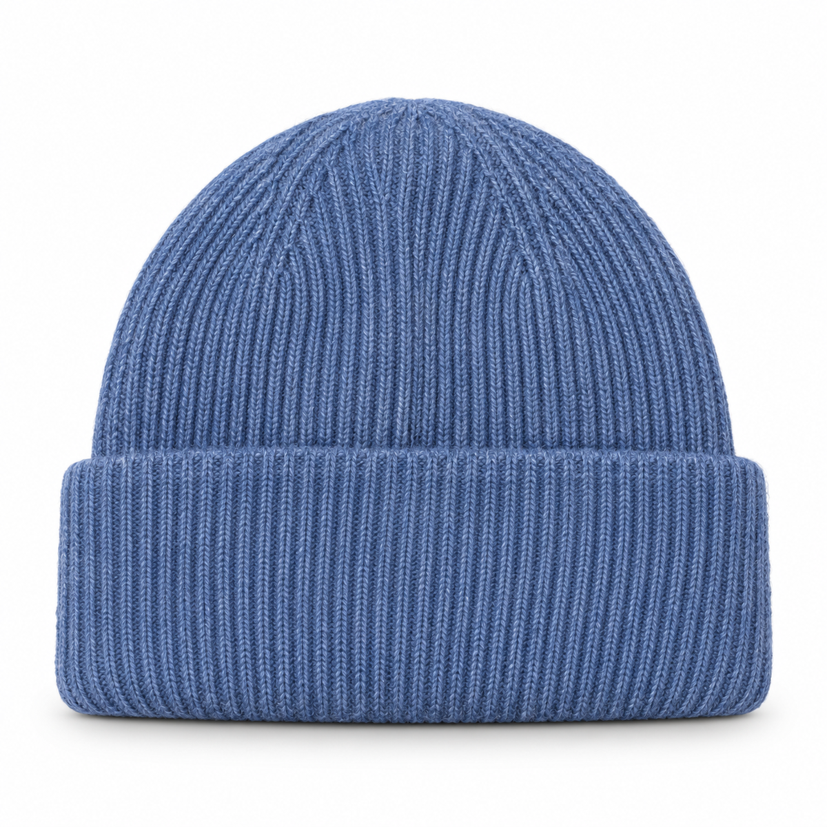 Mütze Basic blau – Produktbild auf weißem Hintergrund
