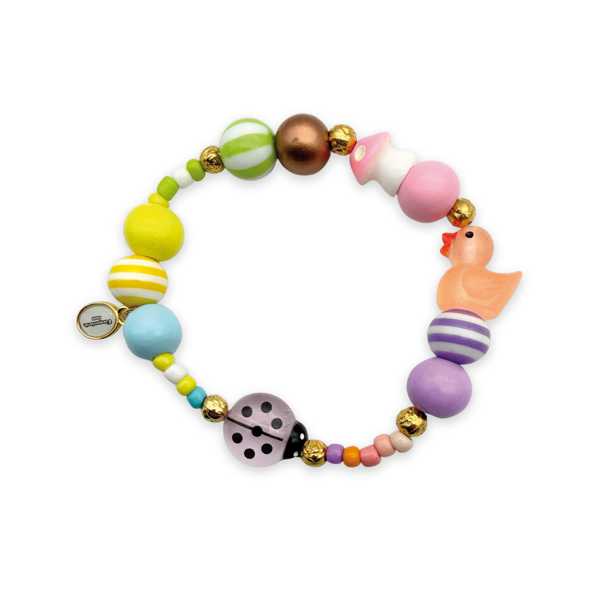 Escapulario Armband Ente und Marienkäfer im Mix