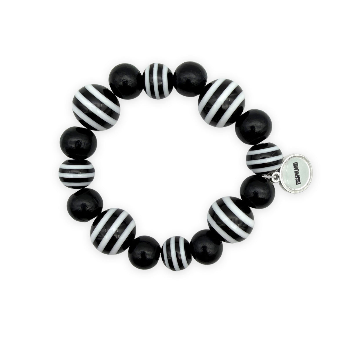 Escapulario Armband Stripe Mix Schwarz