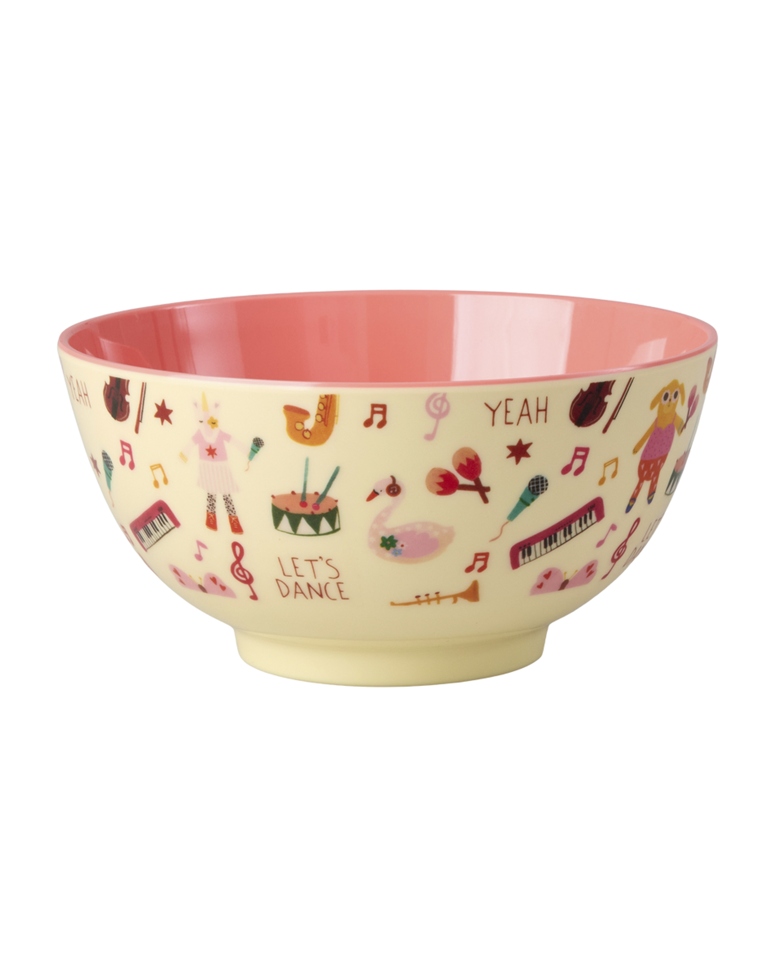 RICE Kinderschüssel 700 ml – Pink – Music Band