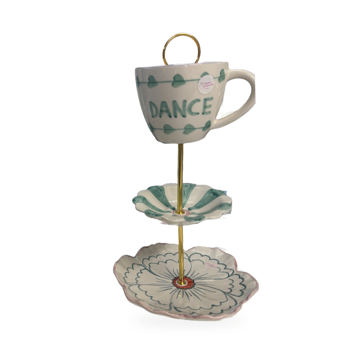 Rice Etagere DANCE Grün – 3-stufig