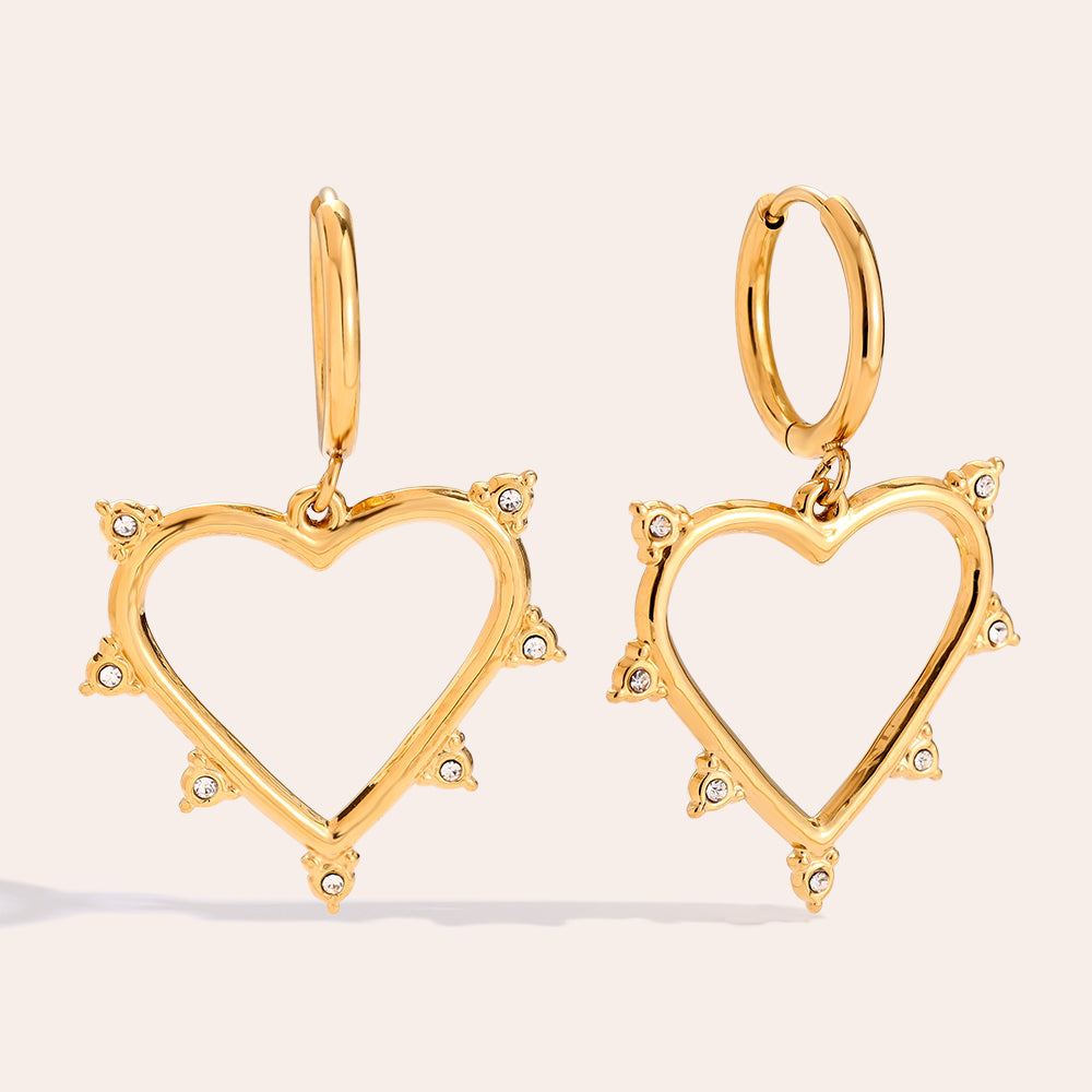 Creolen Herz – Gold