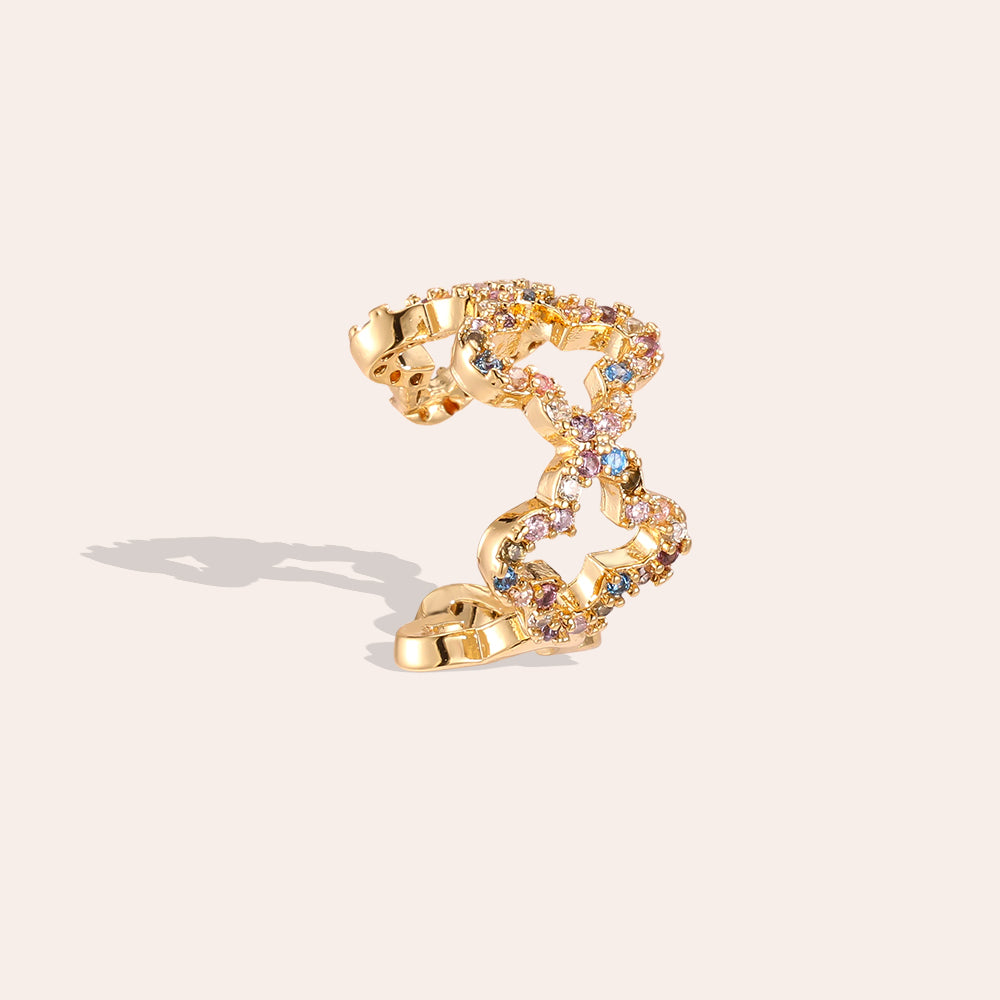 Earcuff Kleeblatt – Gold