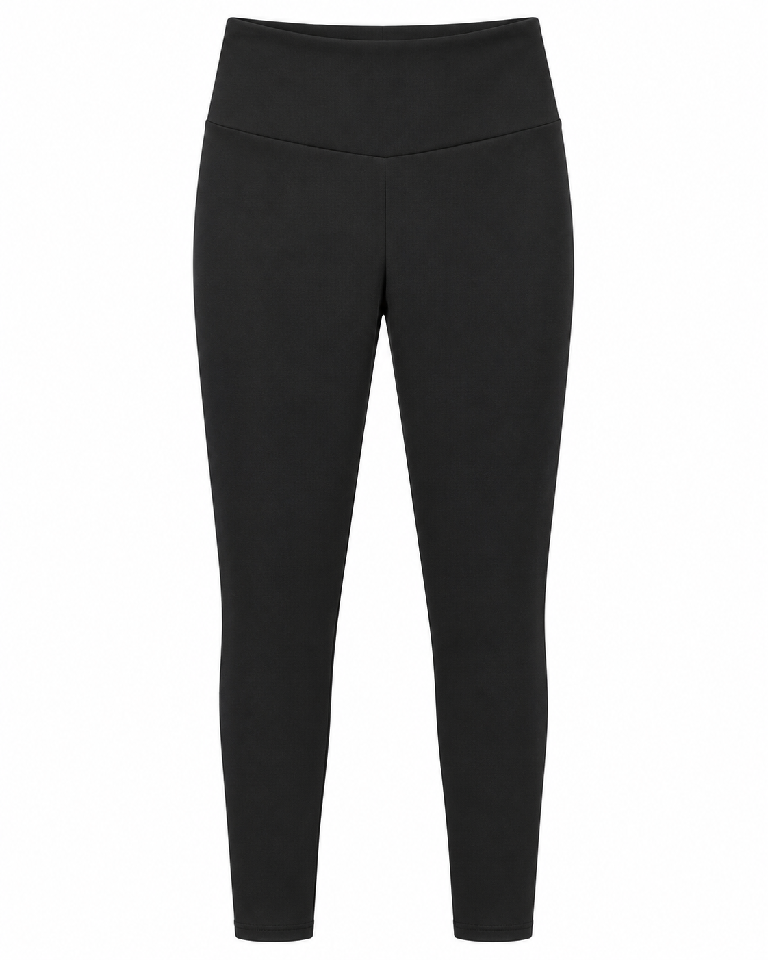 Thermo Leggings Basic Schwarz – Studio Vorderansicht