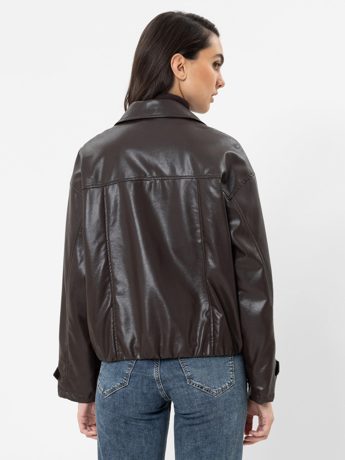 Herrlicher Vanna Jacke in Lederoptik – Modelansicht