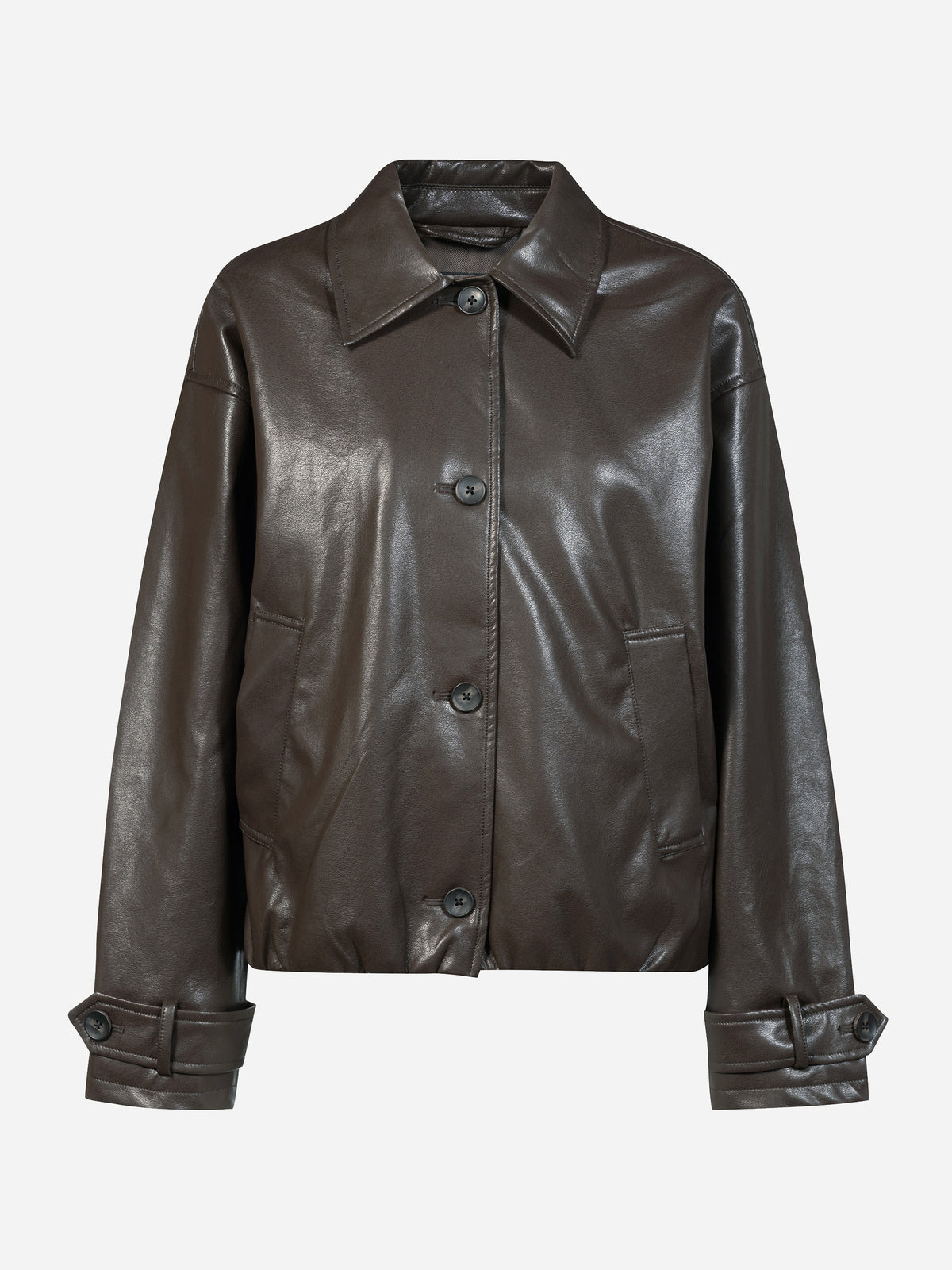 Herrlicher Vanna Jacke in Deep Brown – Produktansicht