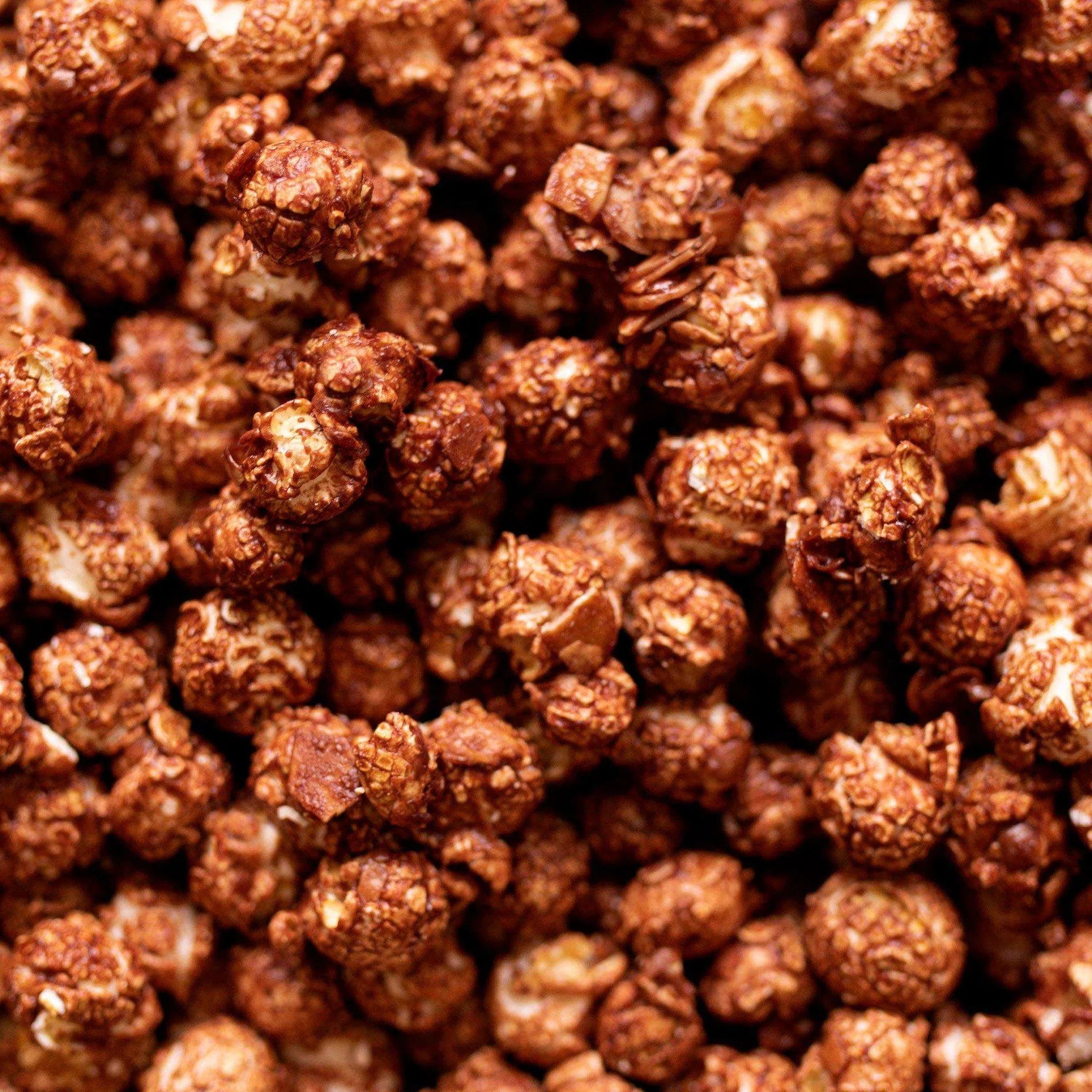 Knalle Dunkle Schokolade Geröstete Mandel Popcorn – vegan