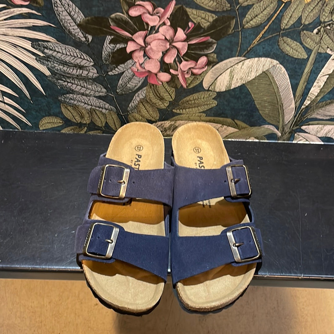 Schuhe Schlappen Blau