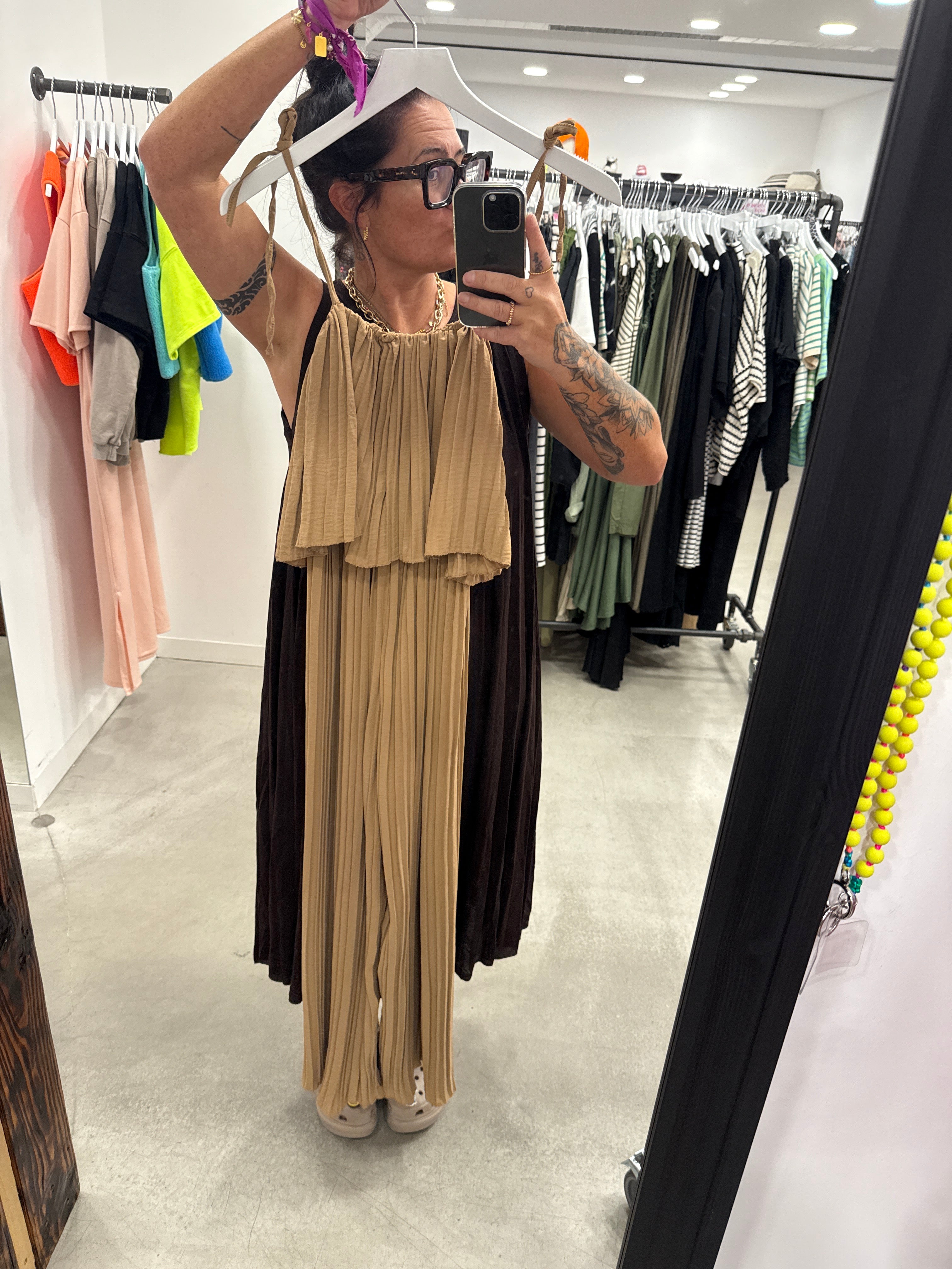 Hose Jumper Plisee