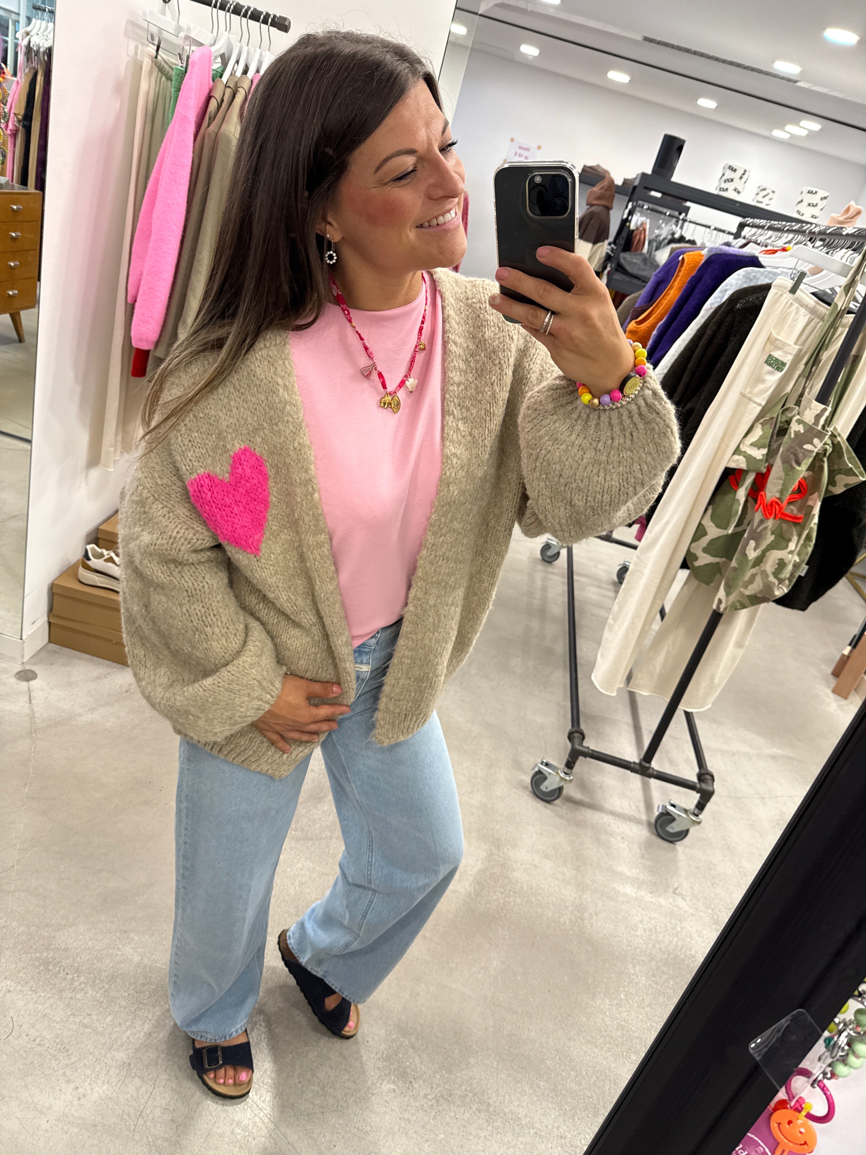 Jacke Cardigan Smile Heart