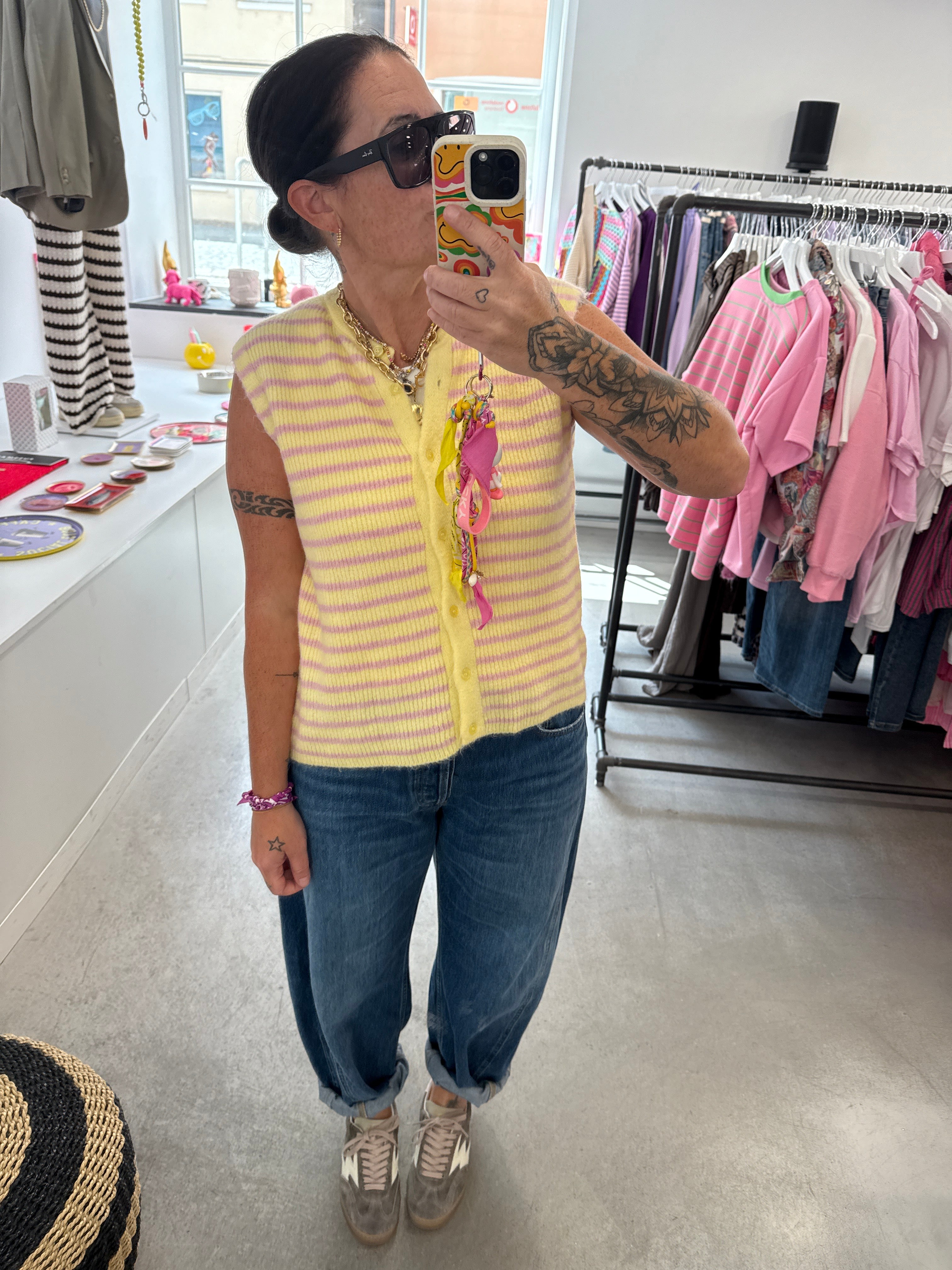 Weste knit stripe