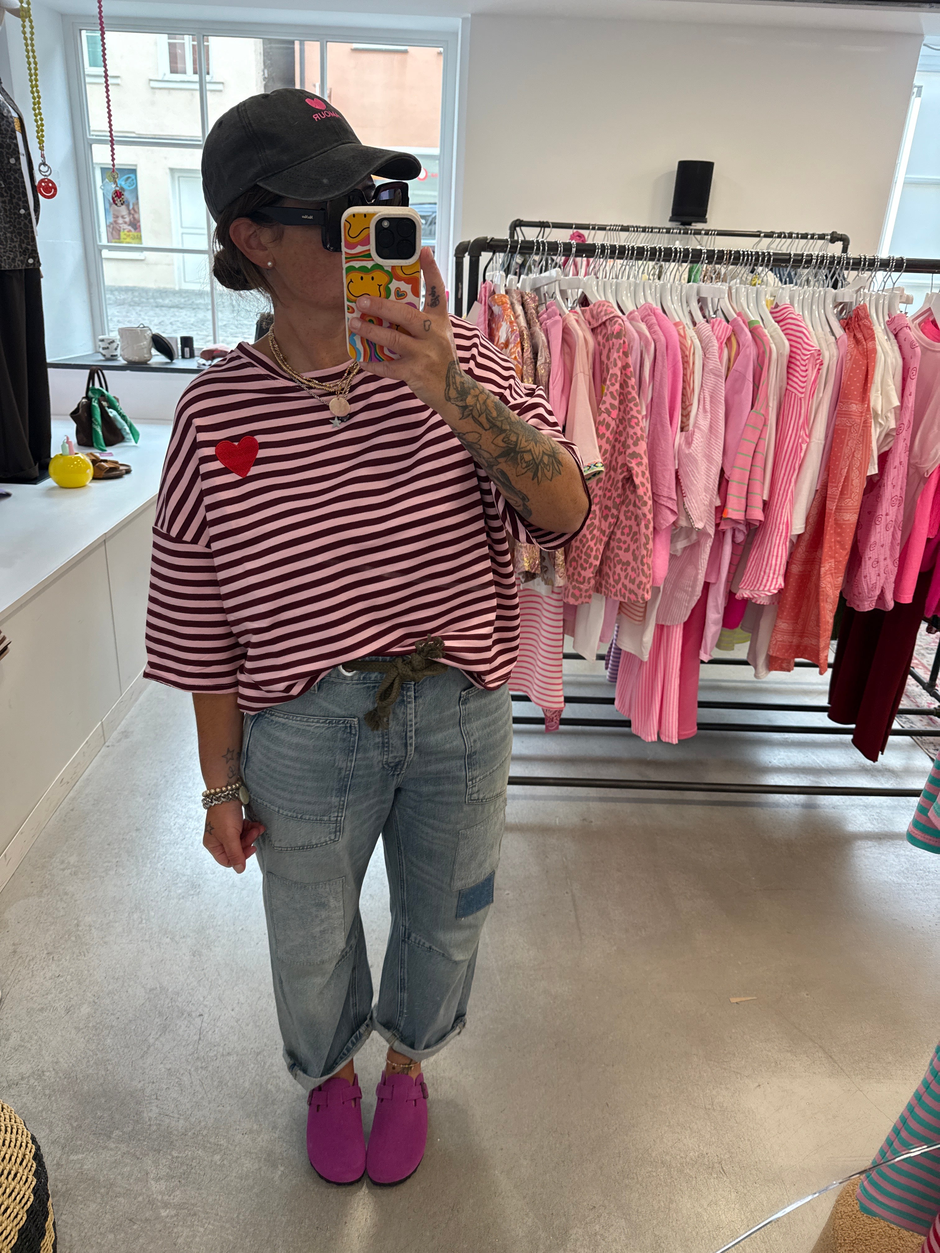 T-Shirt Heart Bordeaux