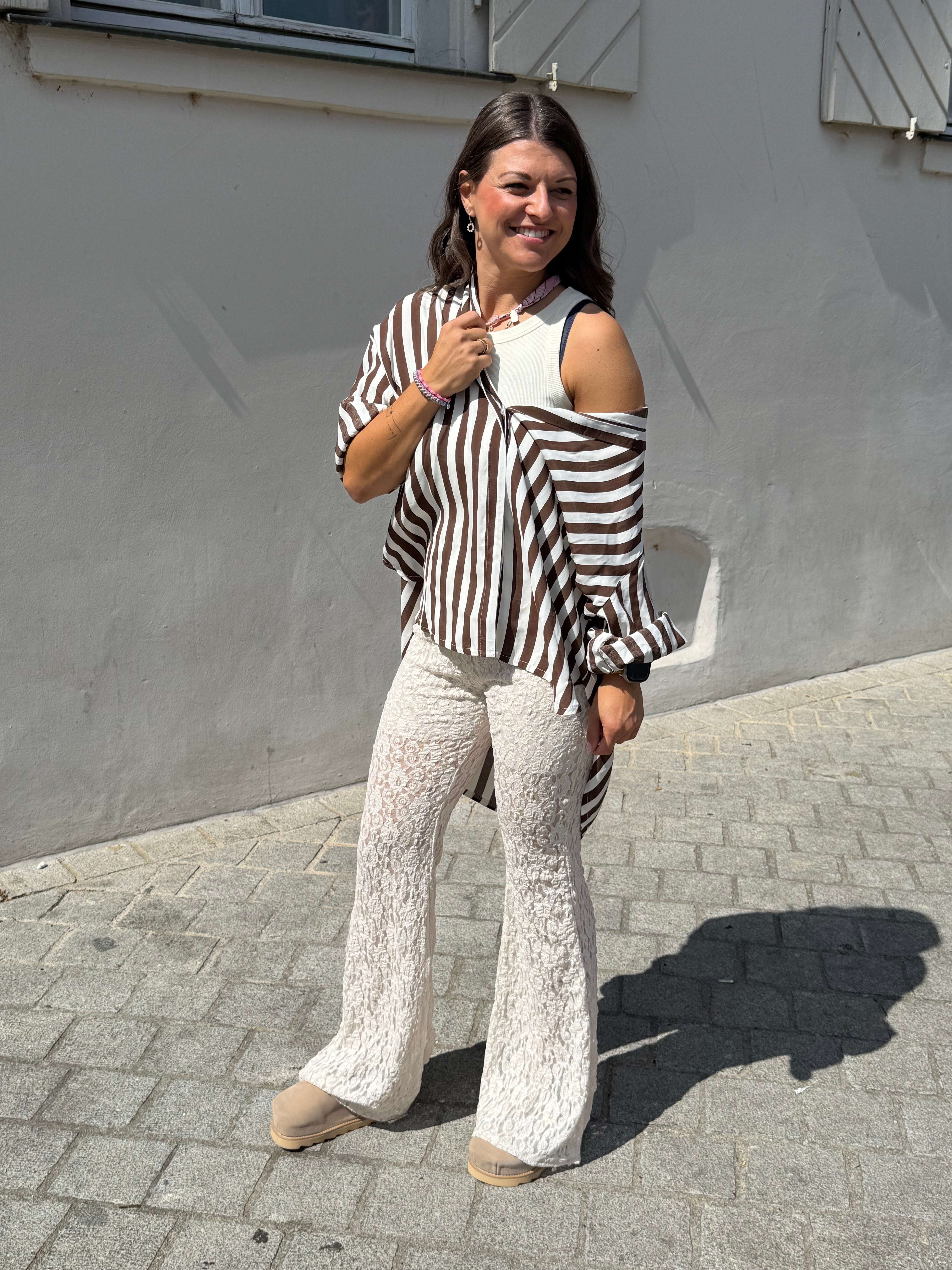 Bluse Stripe Choco