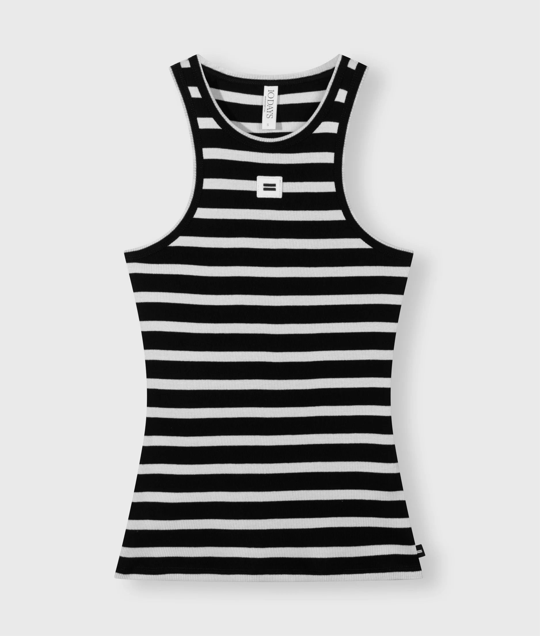 10 Days  TANK TOP STRIPES black