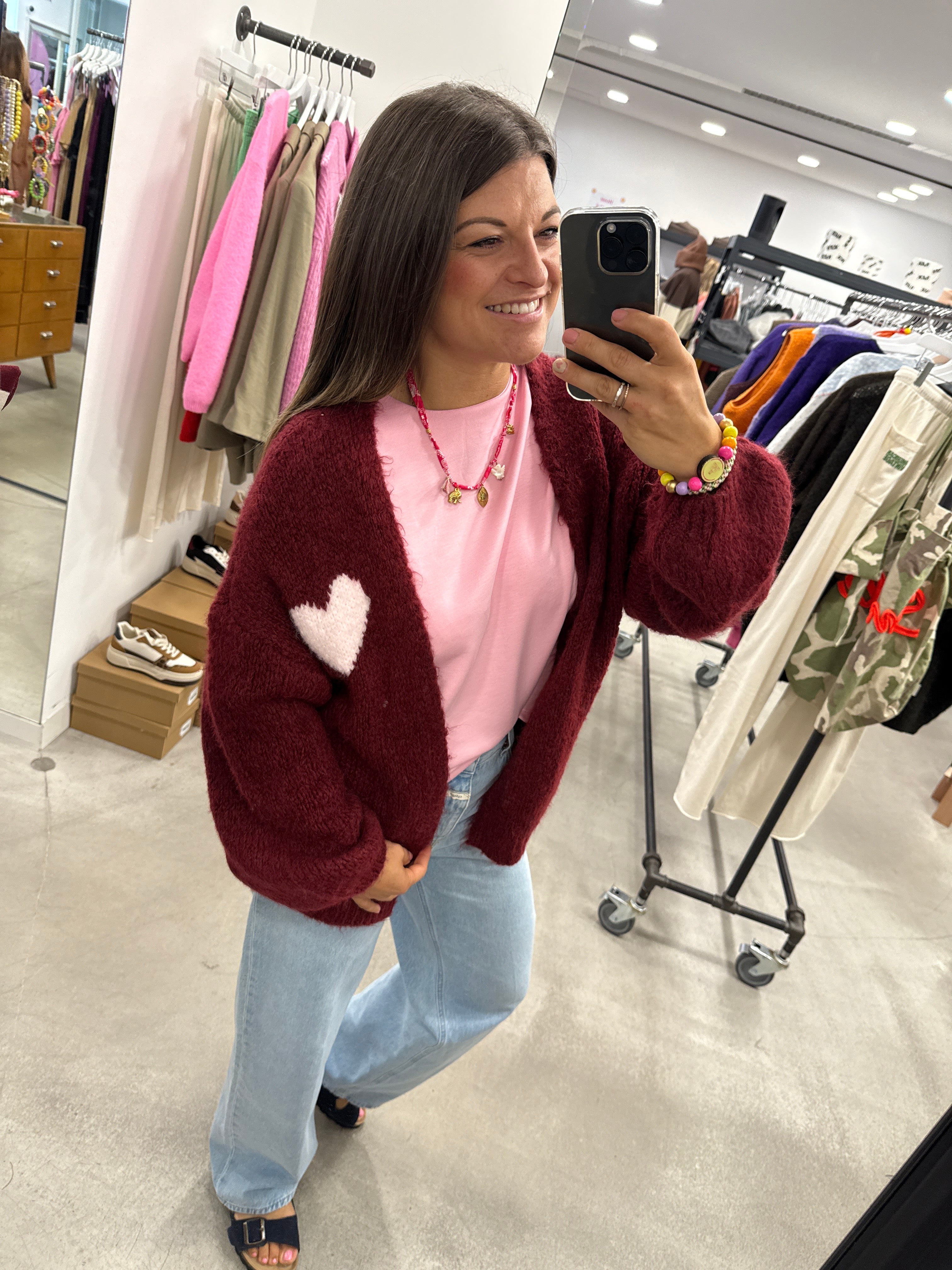 Jacke Cardigan Smile Heart