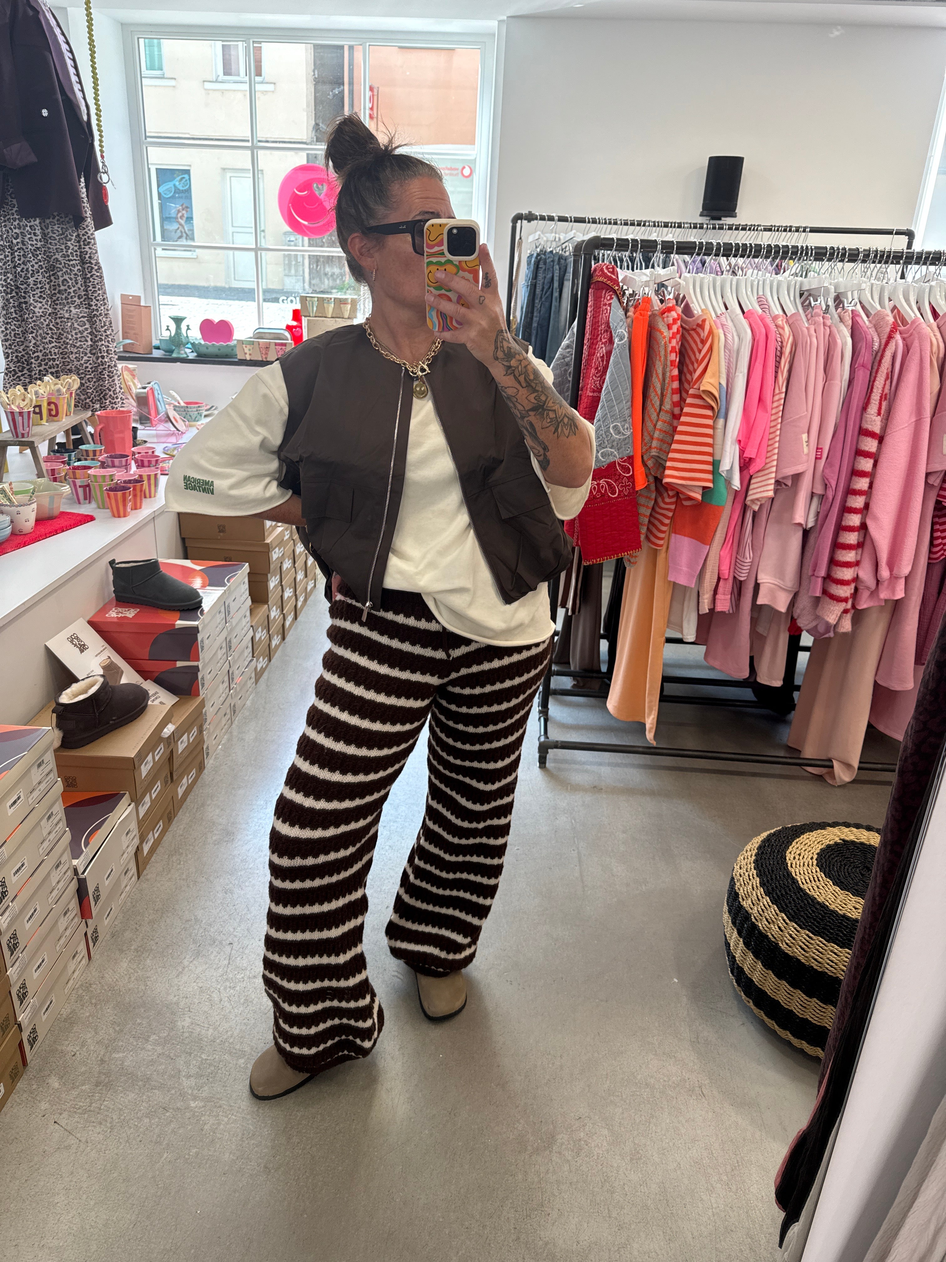 Hose knit choco