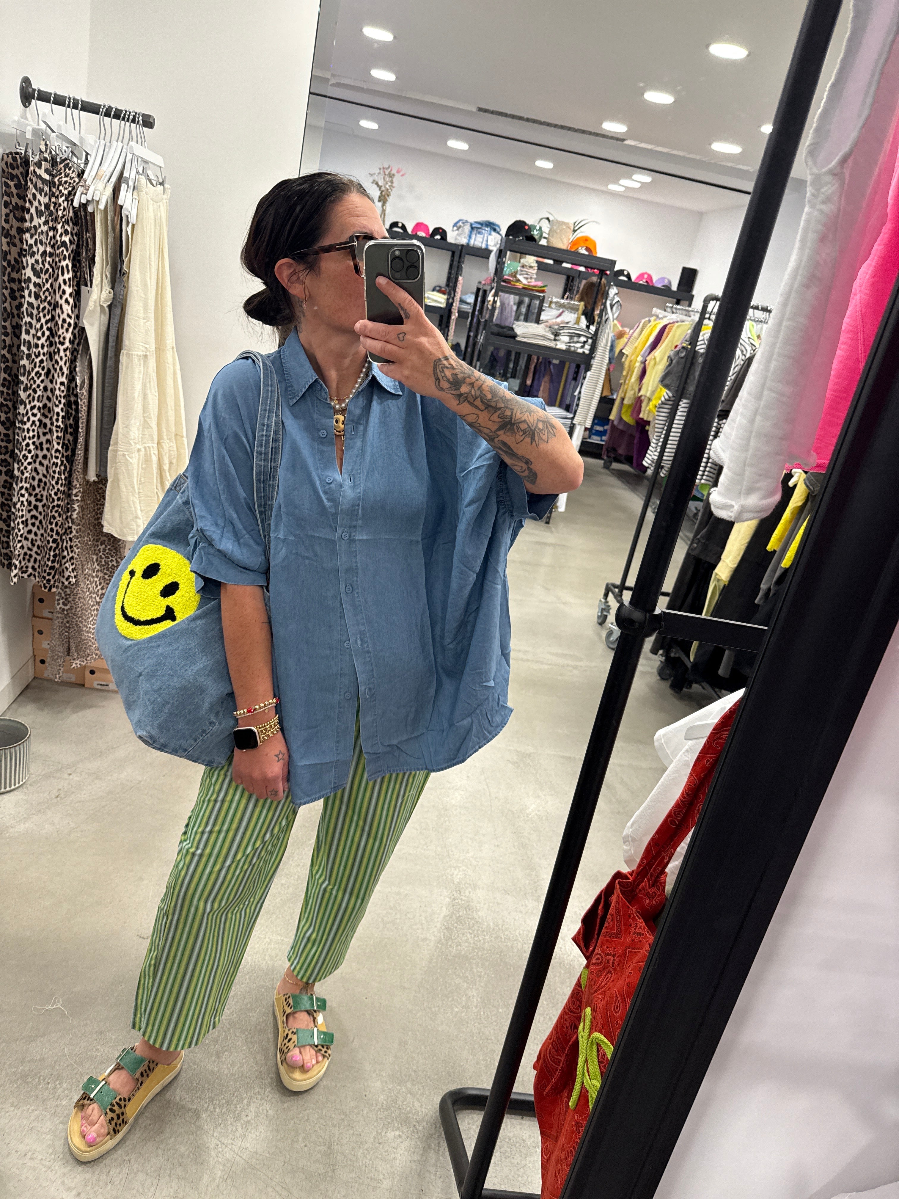 Bluse Denim Oversize