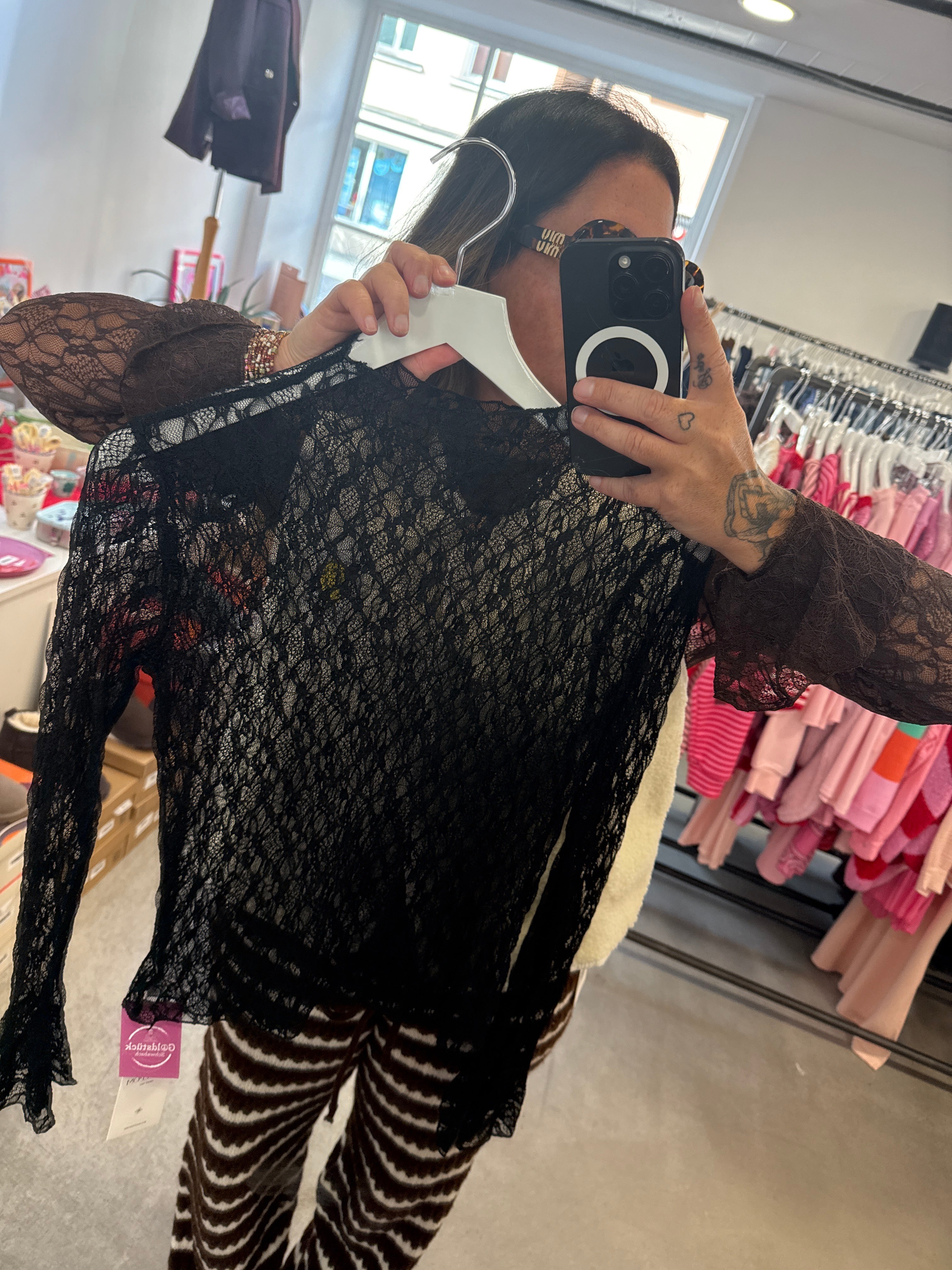 Longsleeve Mesh lace
