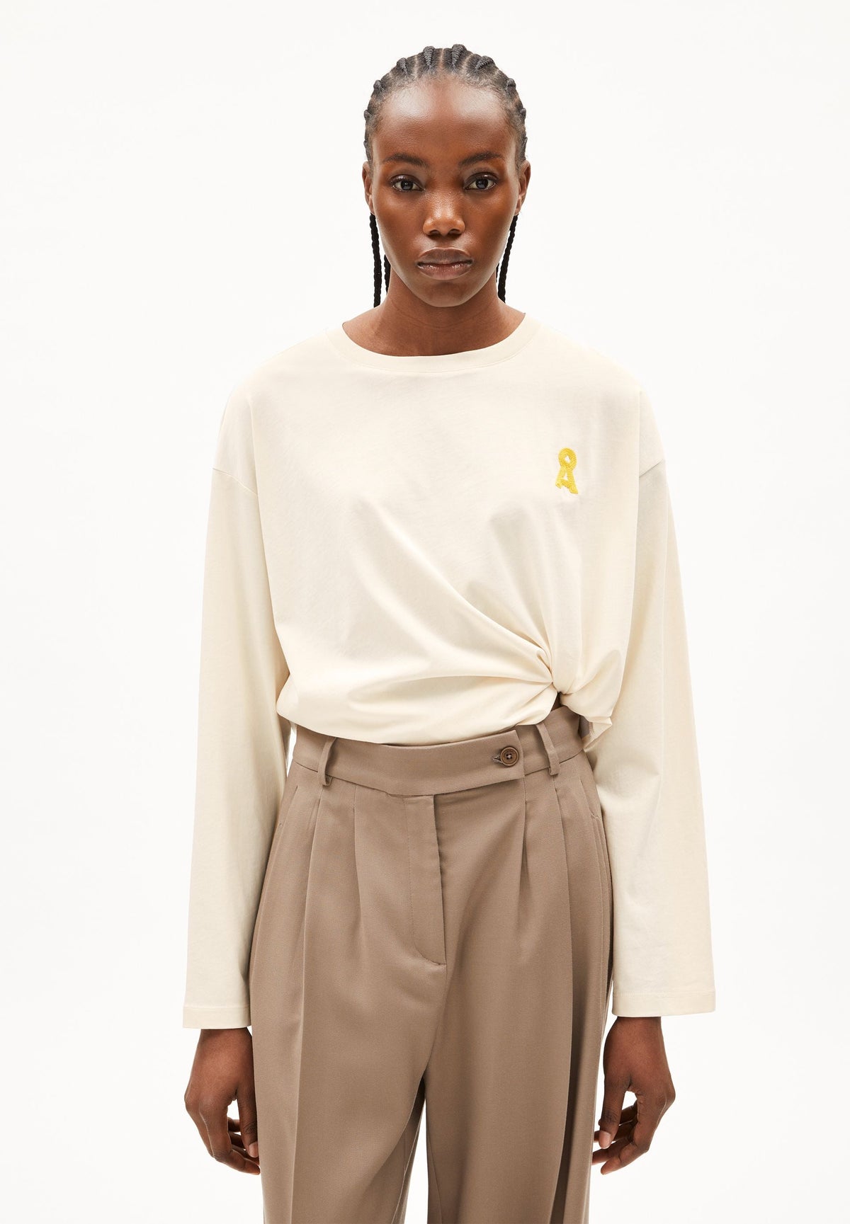 ARMEDANGELS ICONIC Å FIETAA Langarmshirt – Undyed