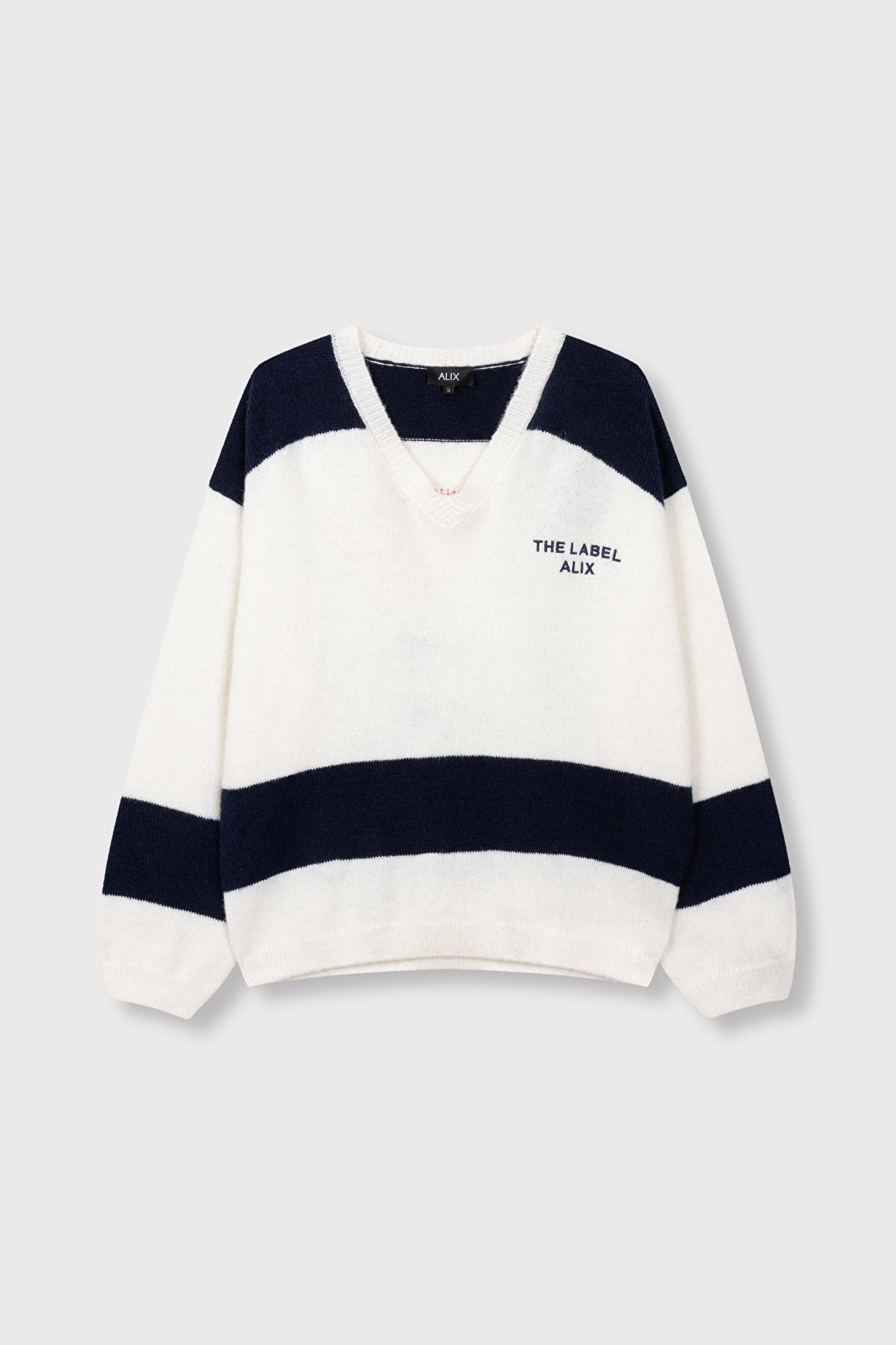 ALIX The Label Striped Pullover in Creme – Ansicht 3