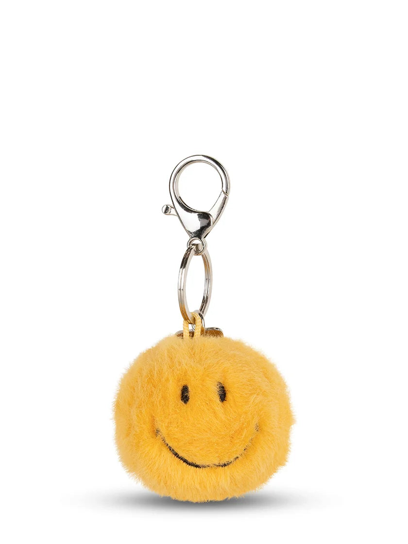 Smiley Keychain Fuzzy