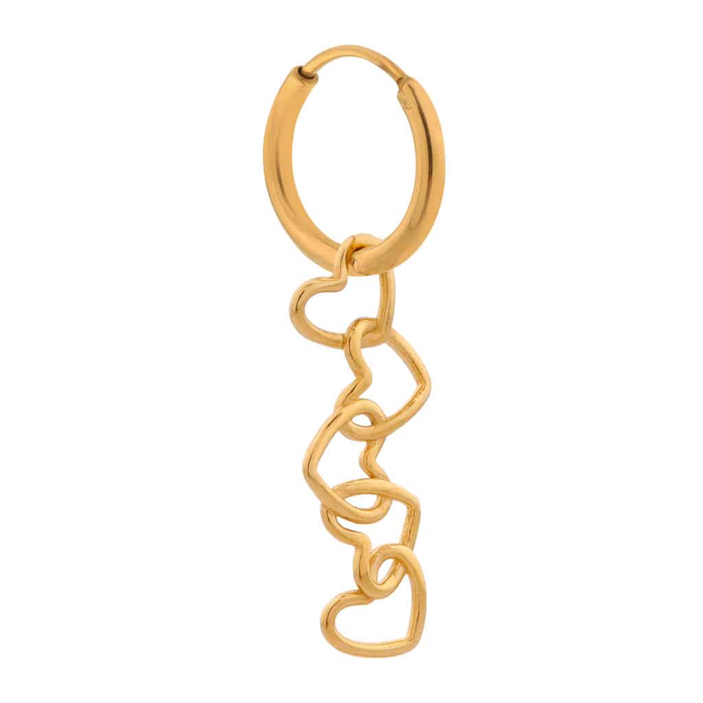 KIKI Connected hearts hoop