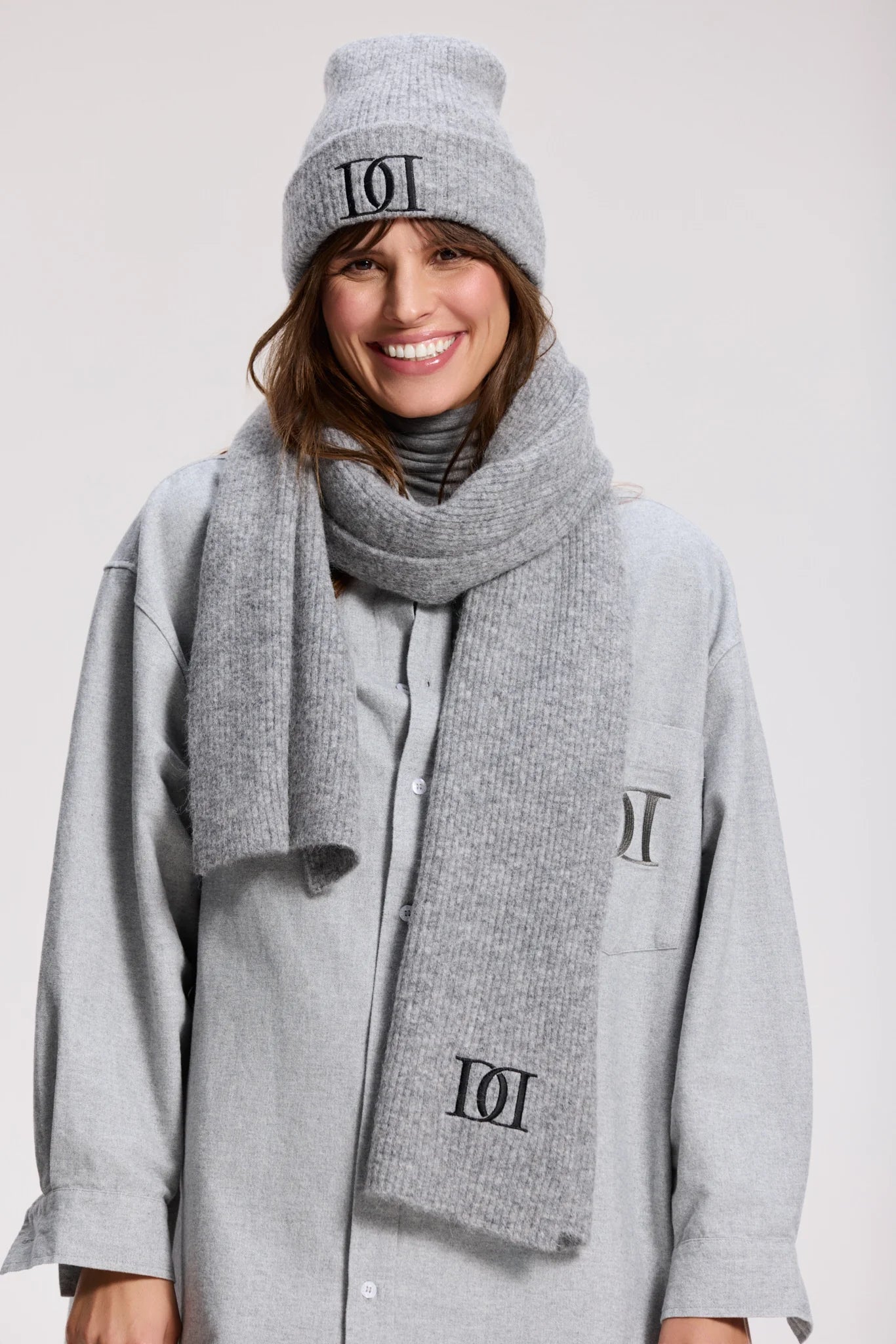 Schal Deblon Grey