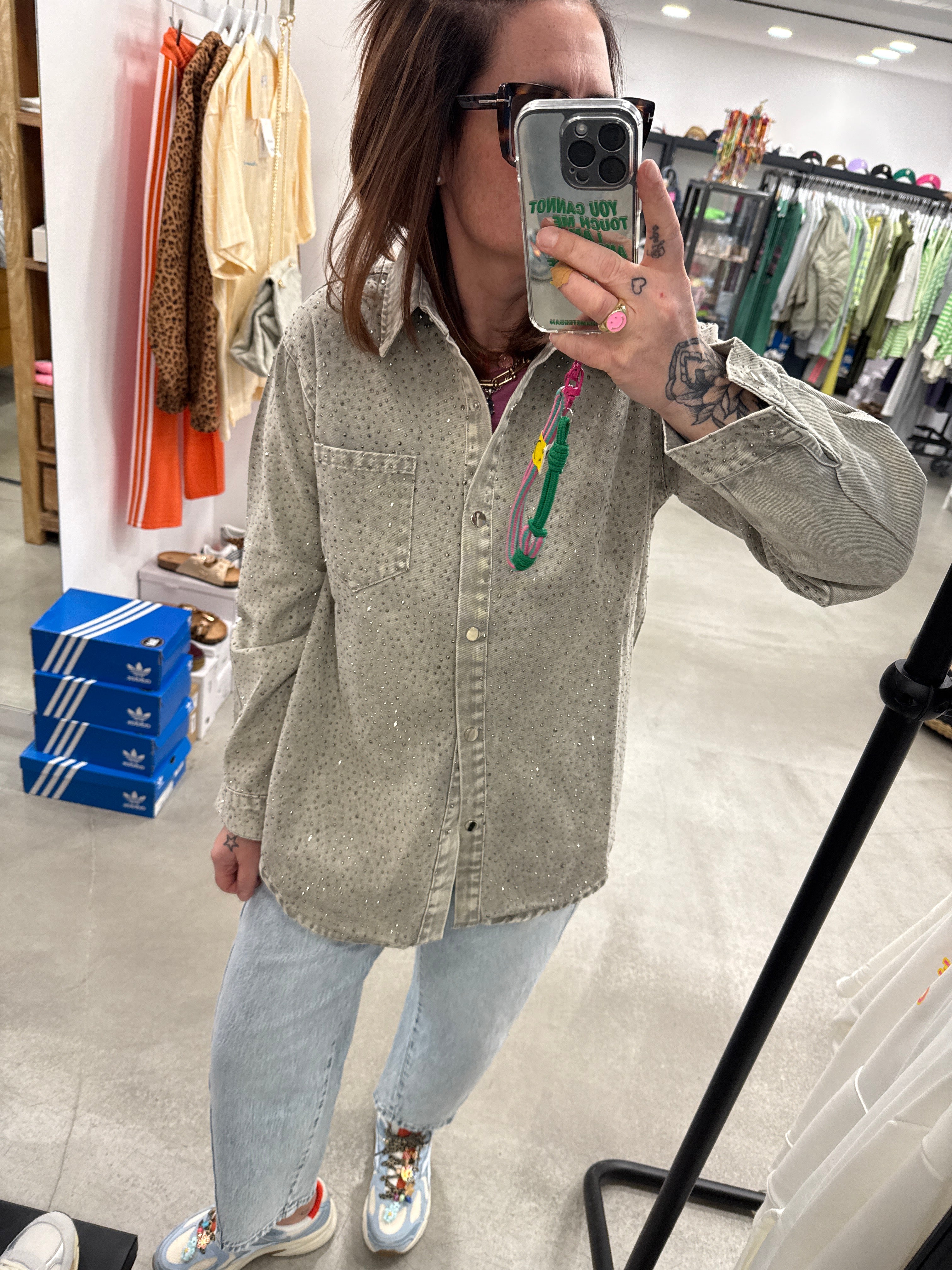Bluse Denim sparkle