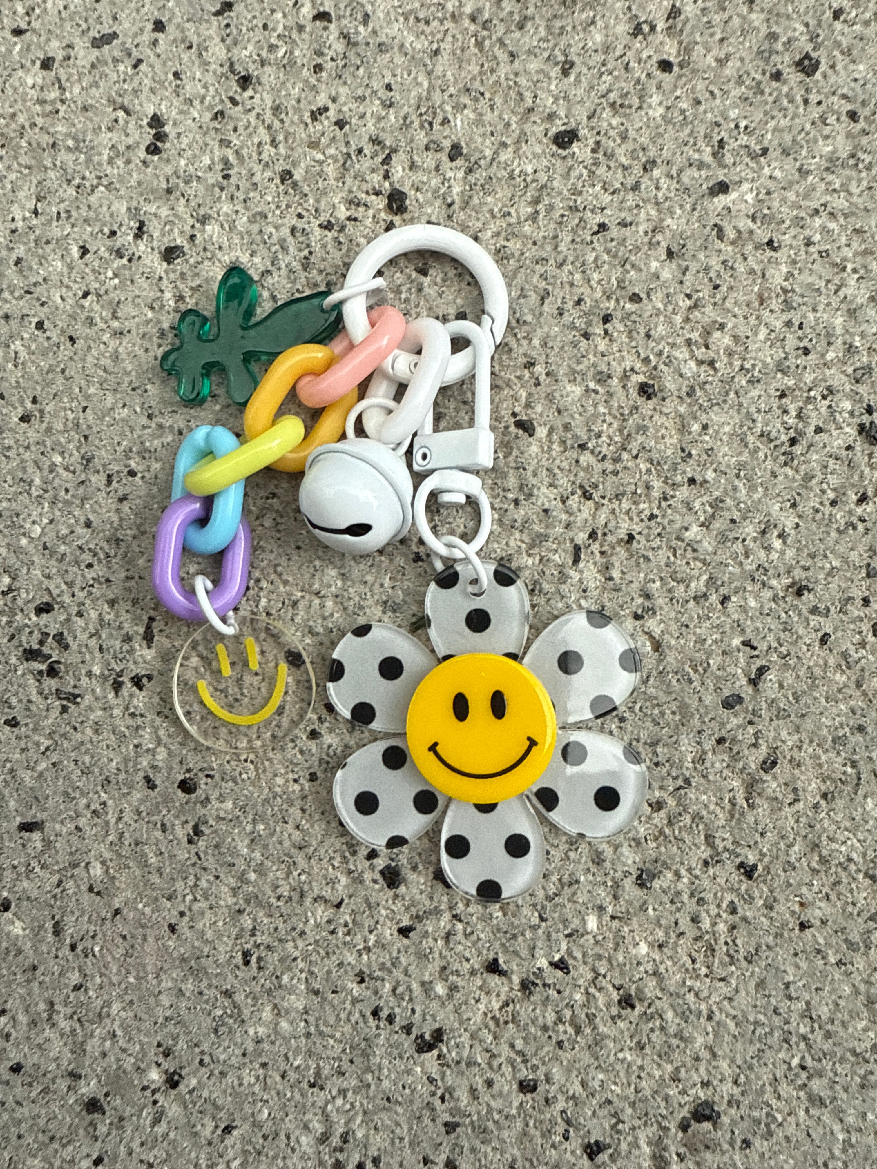 Taschanhänger Smiley Flower