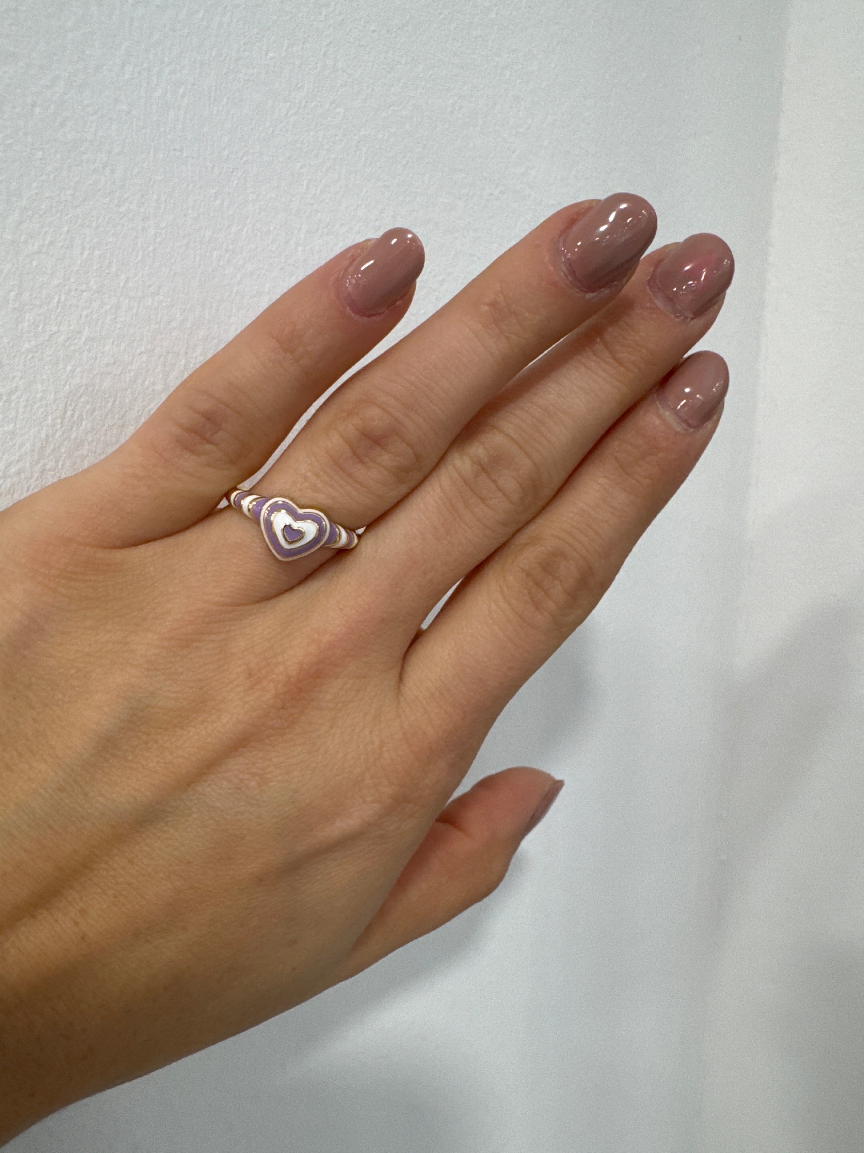 Ring Herz Flieder