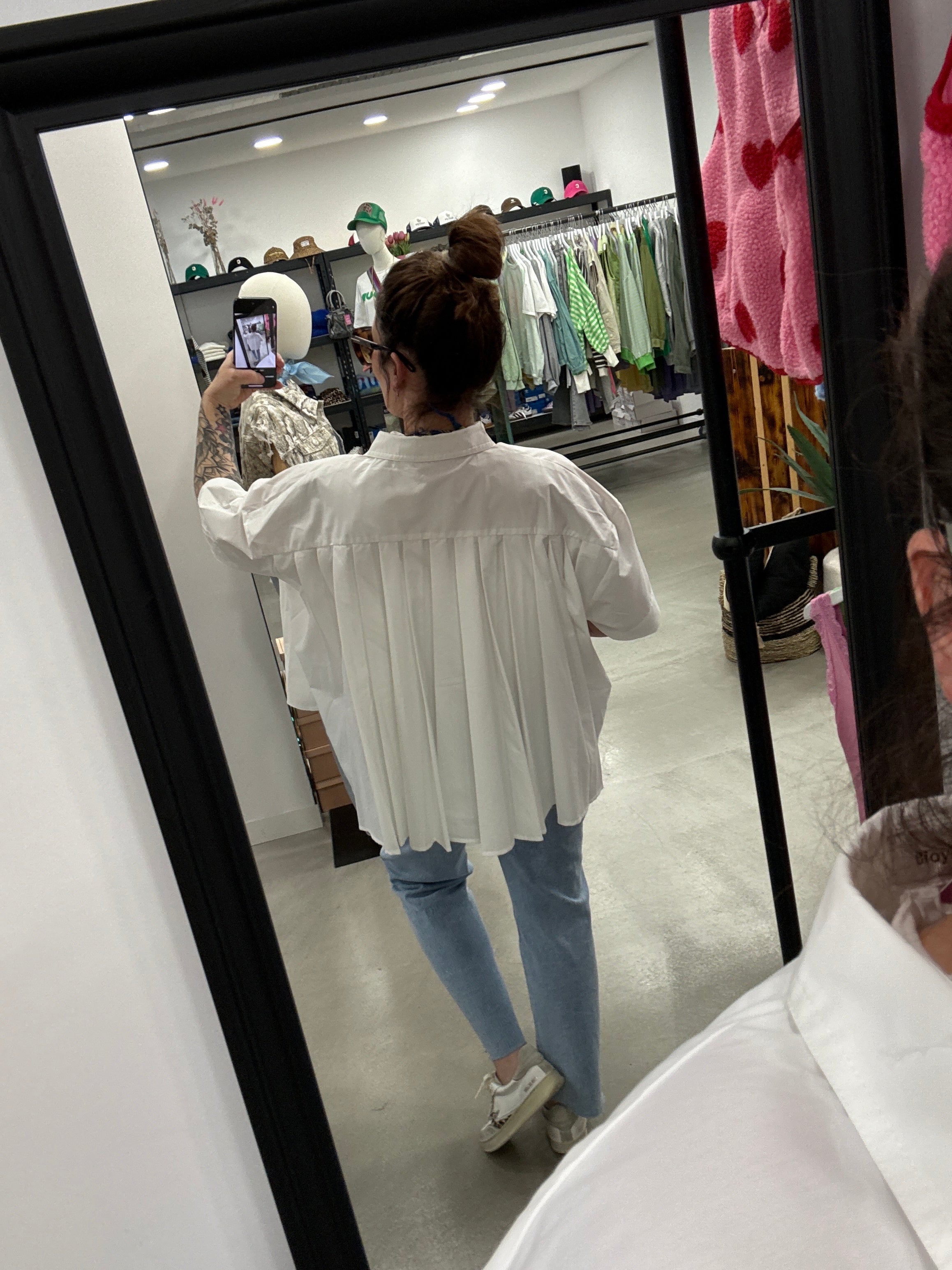 Bluse Plisee