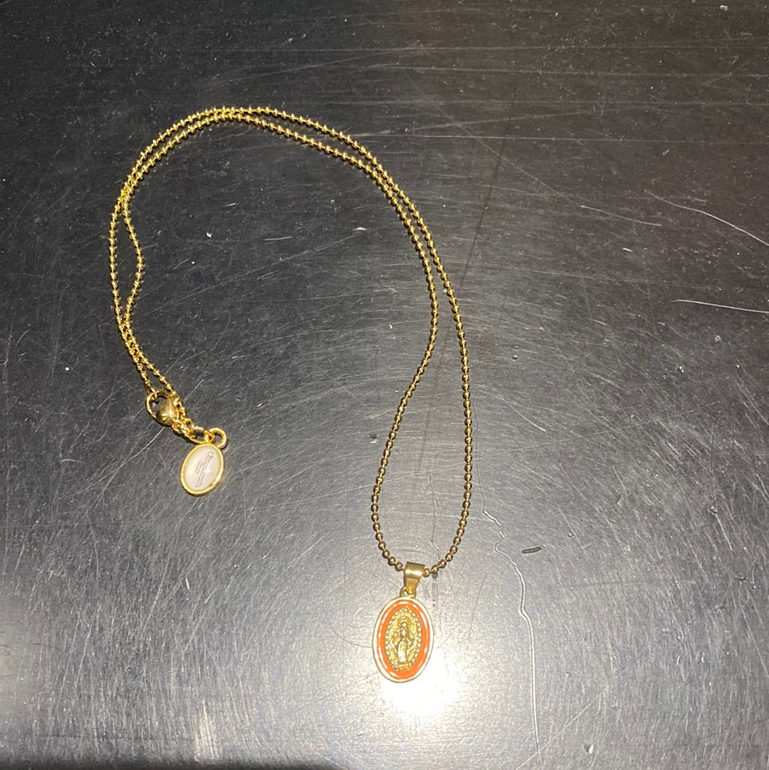 Kette Escapulario Madonna Gold