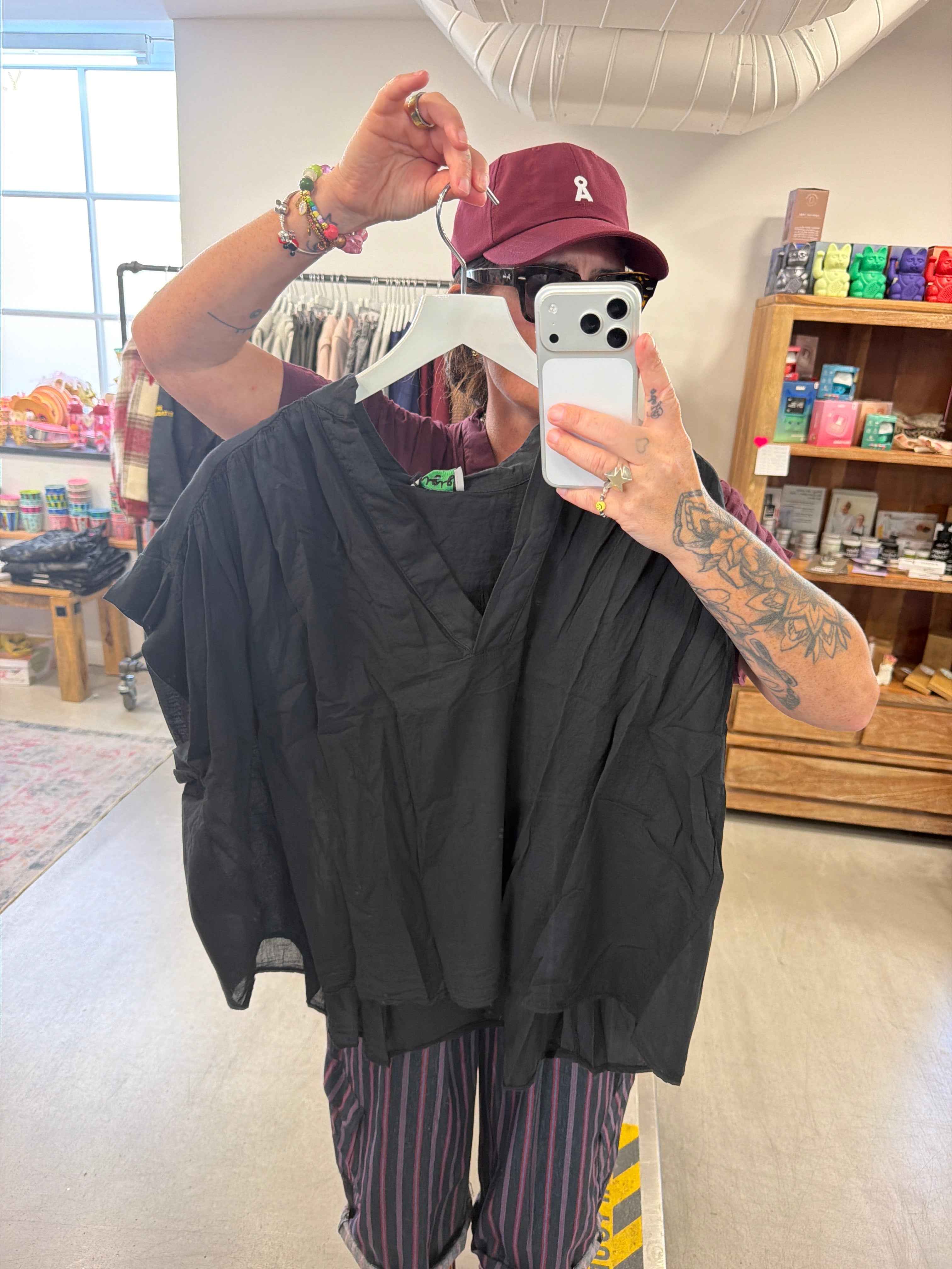 Bluse basic V-Neck