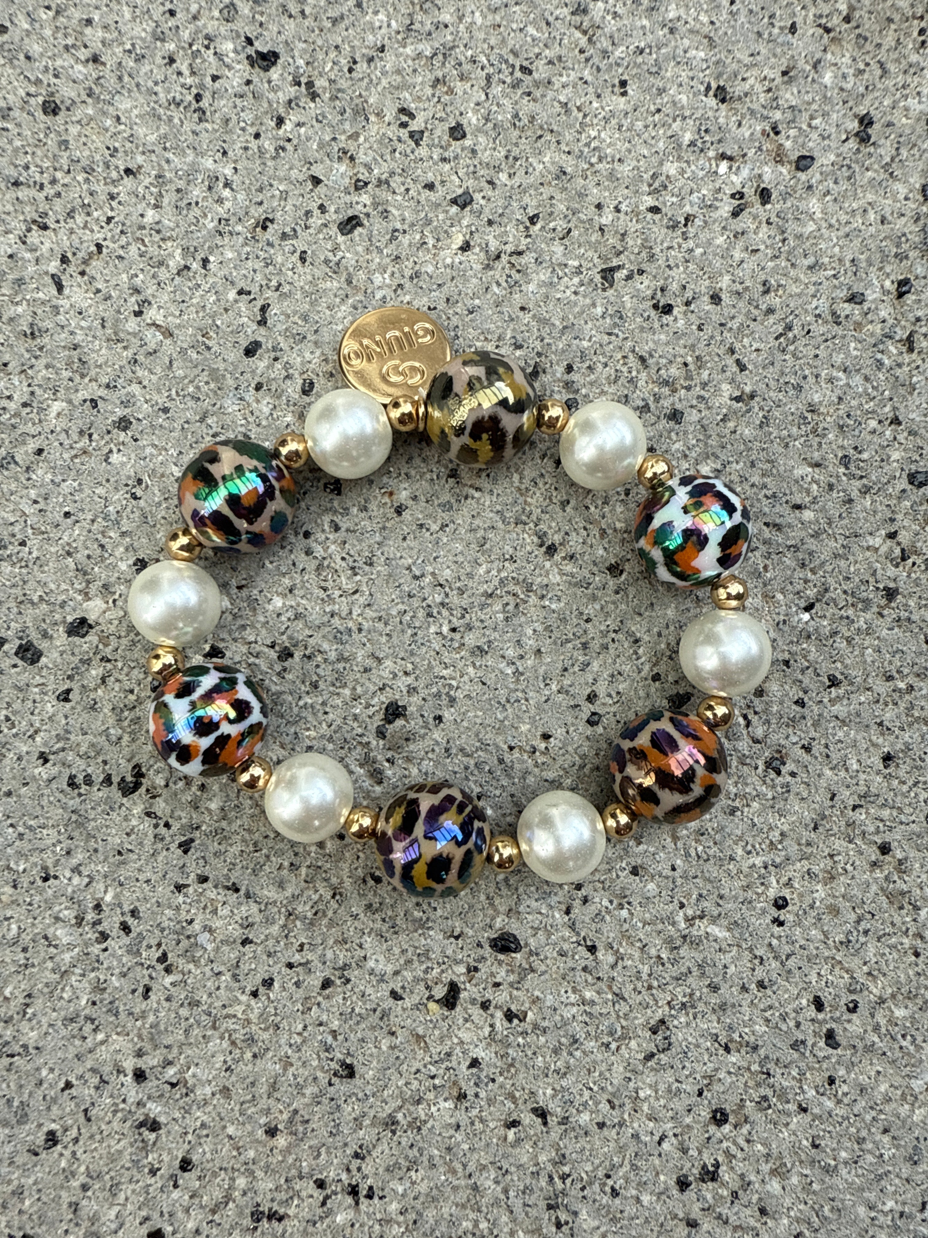 Armband pearl leo