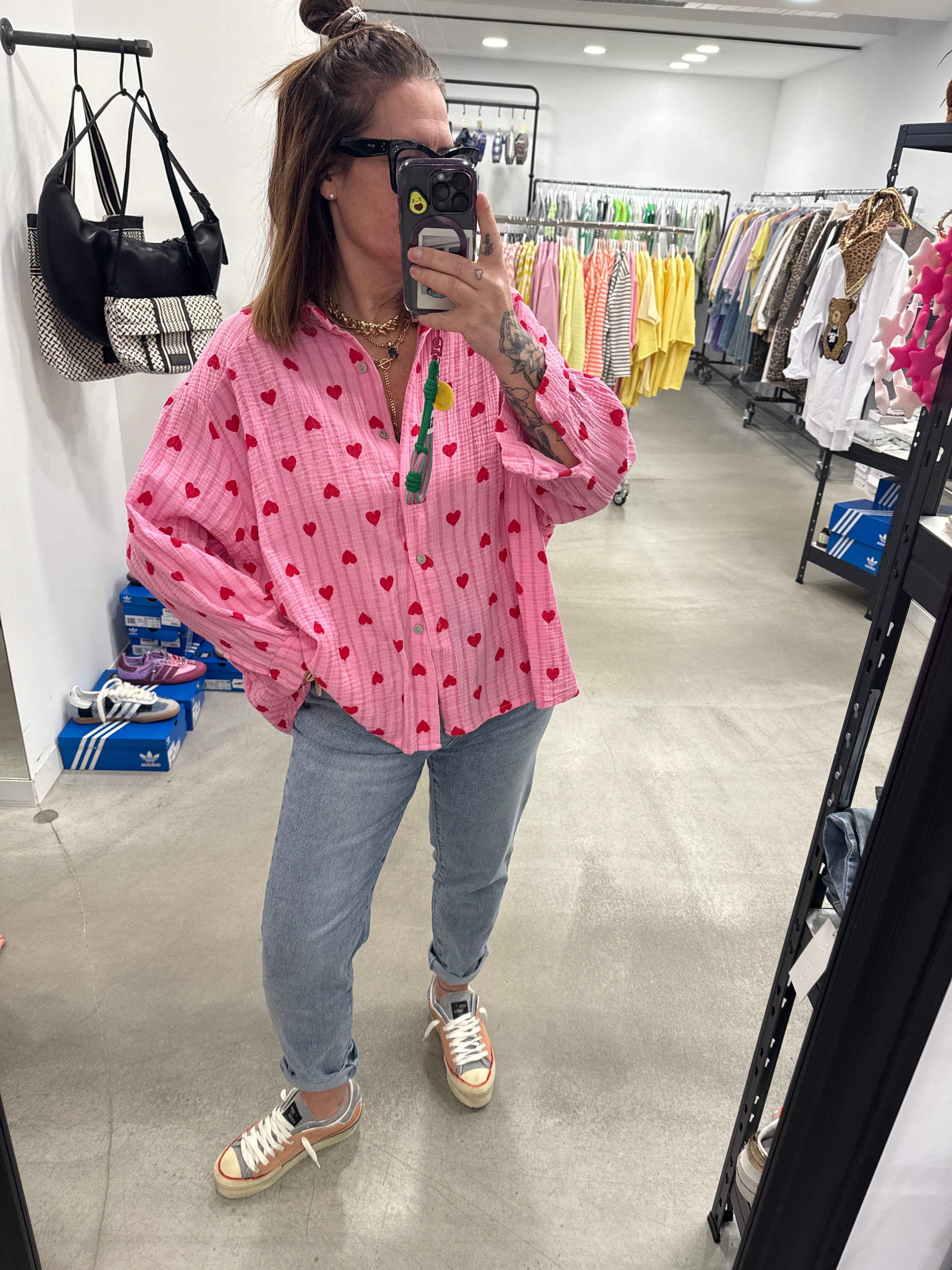 Bluse  Pink heart