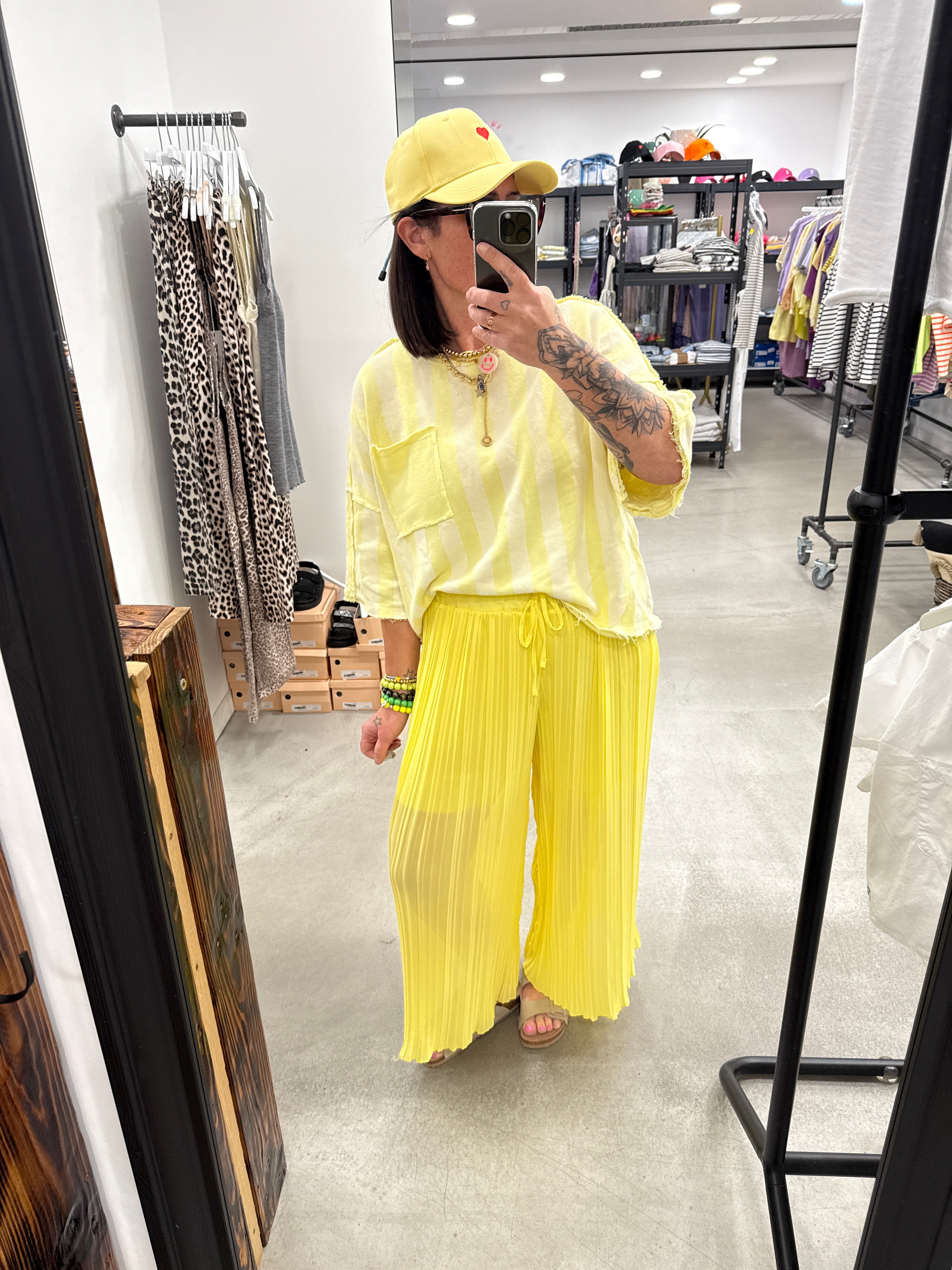Hose Plissee yellow