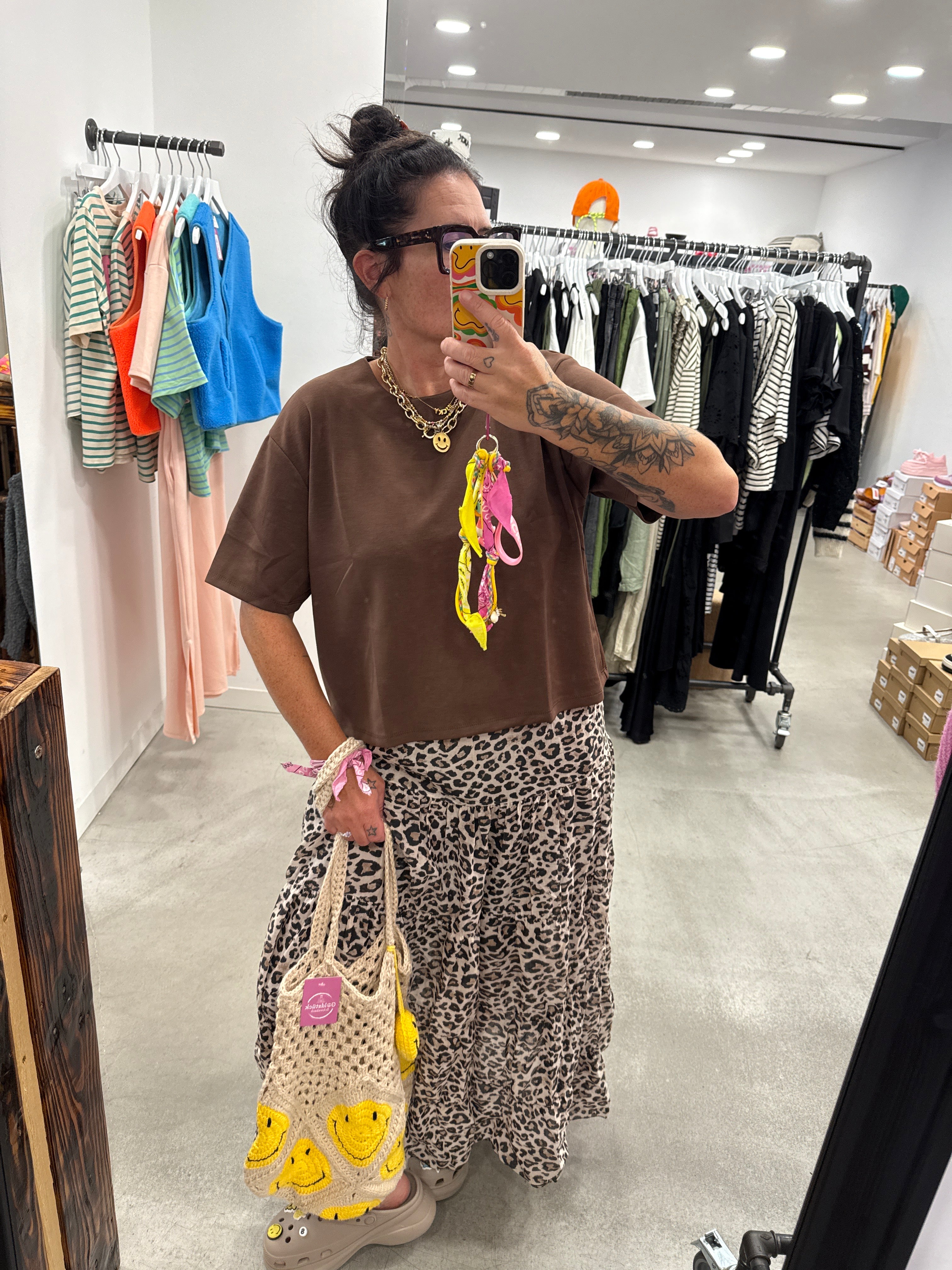 T-Shirt Croped basic