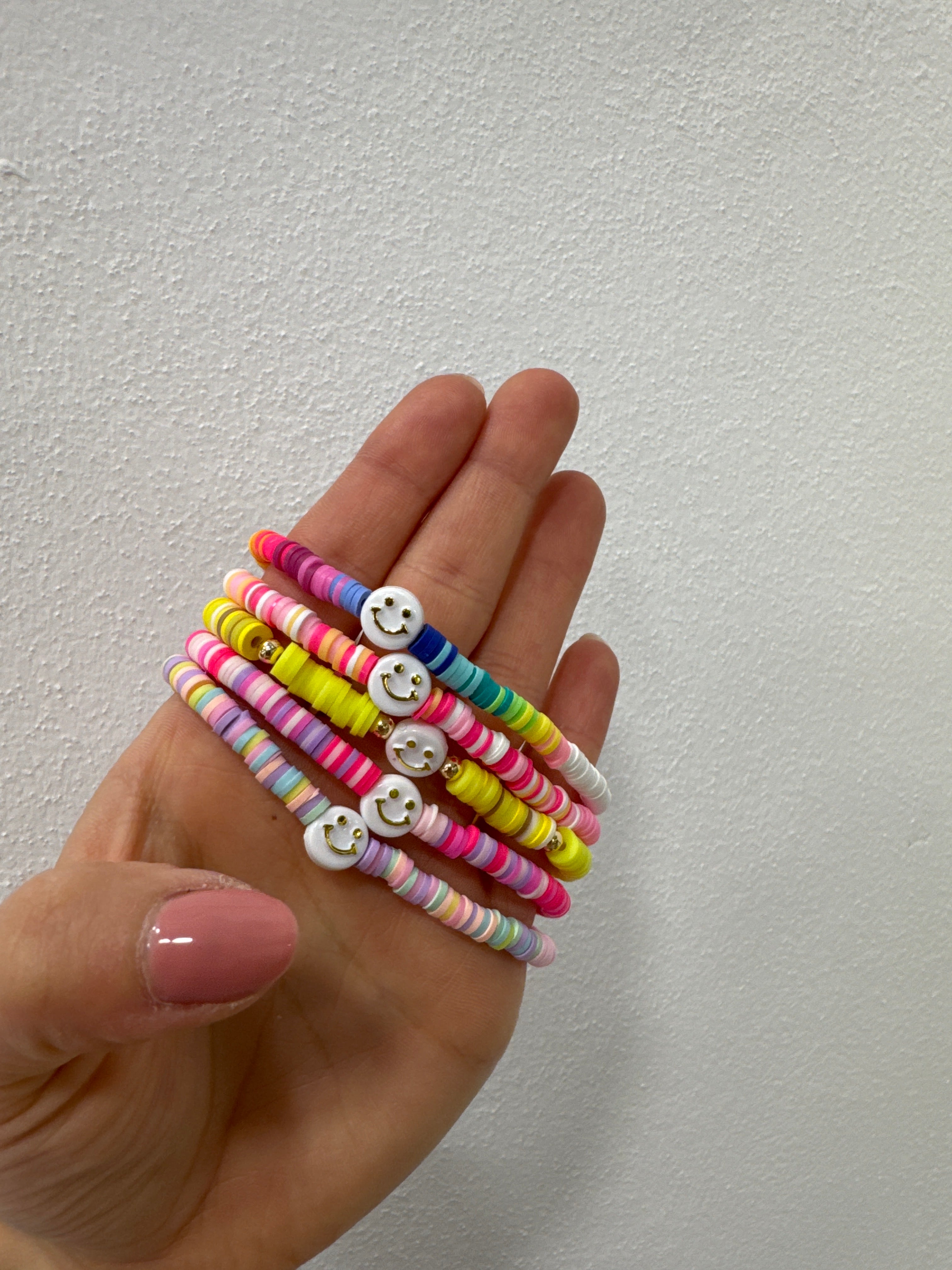 Armband Smiley bunt