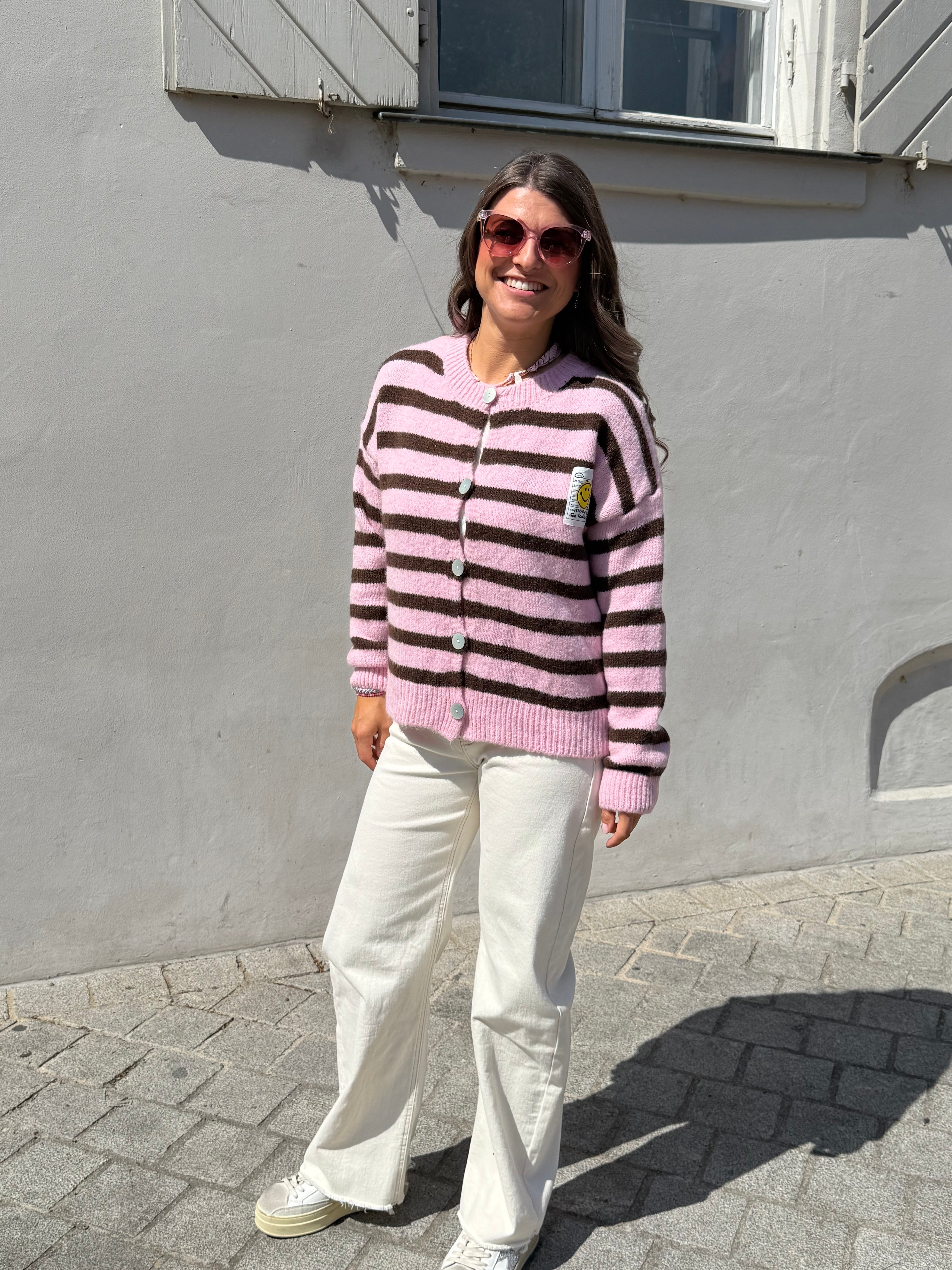 Cardigan Smiley Stripe