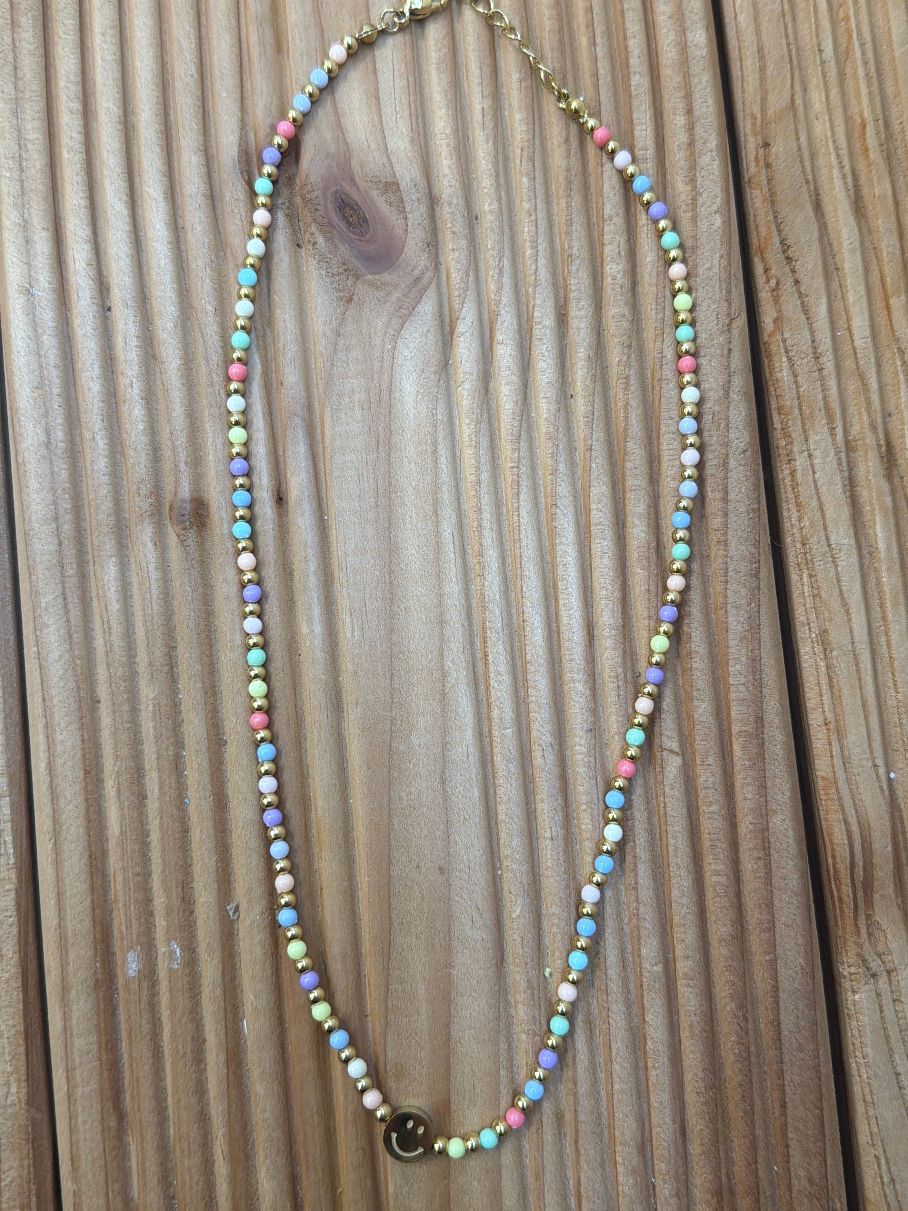 Kette Smiley bunt