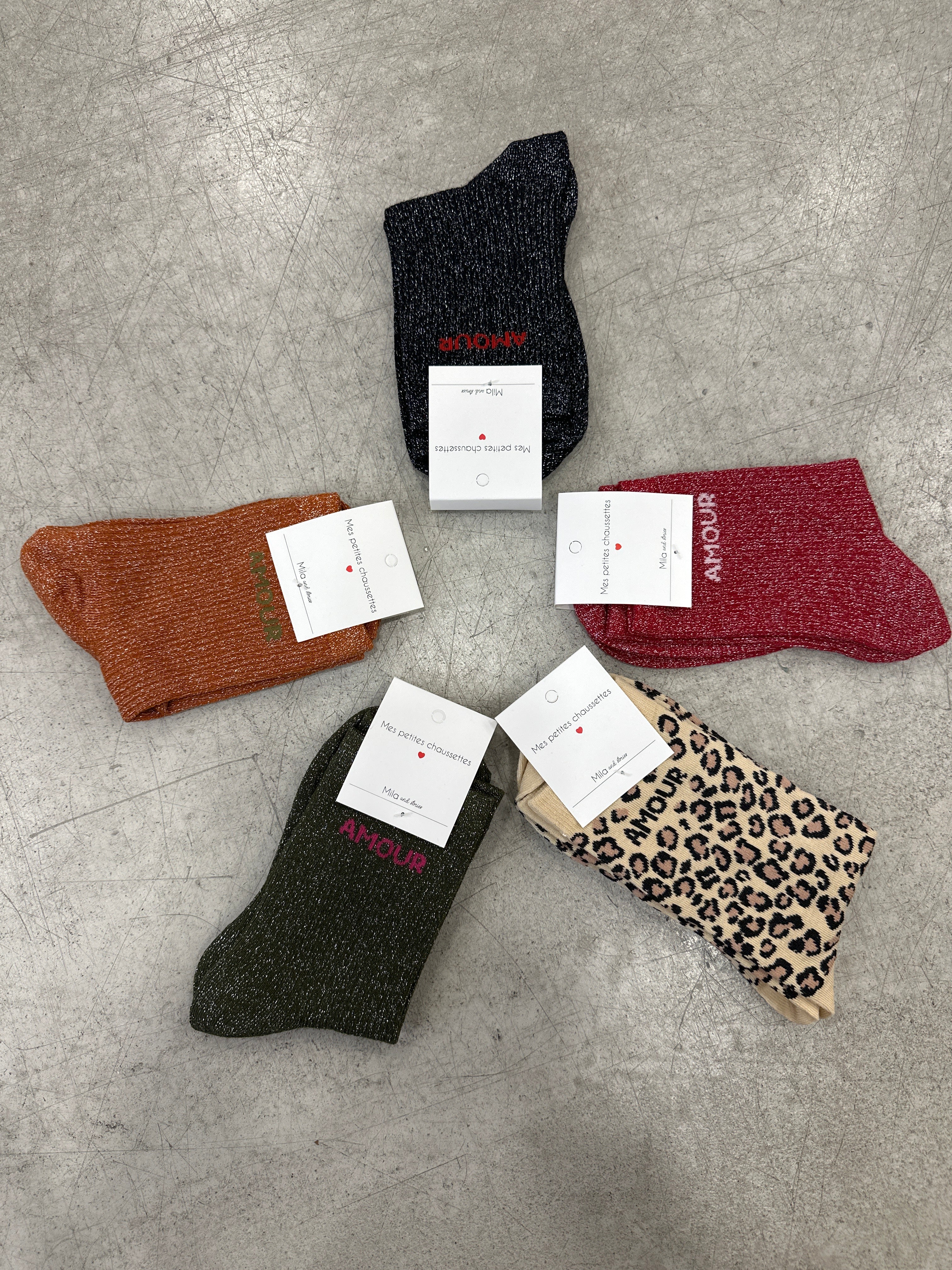 Socken Amour Lurex