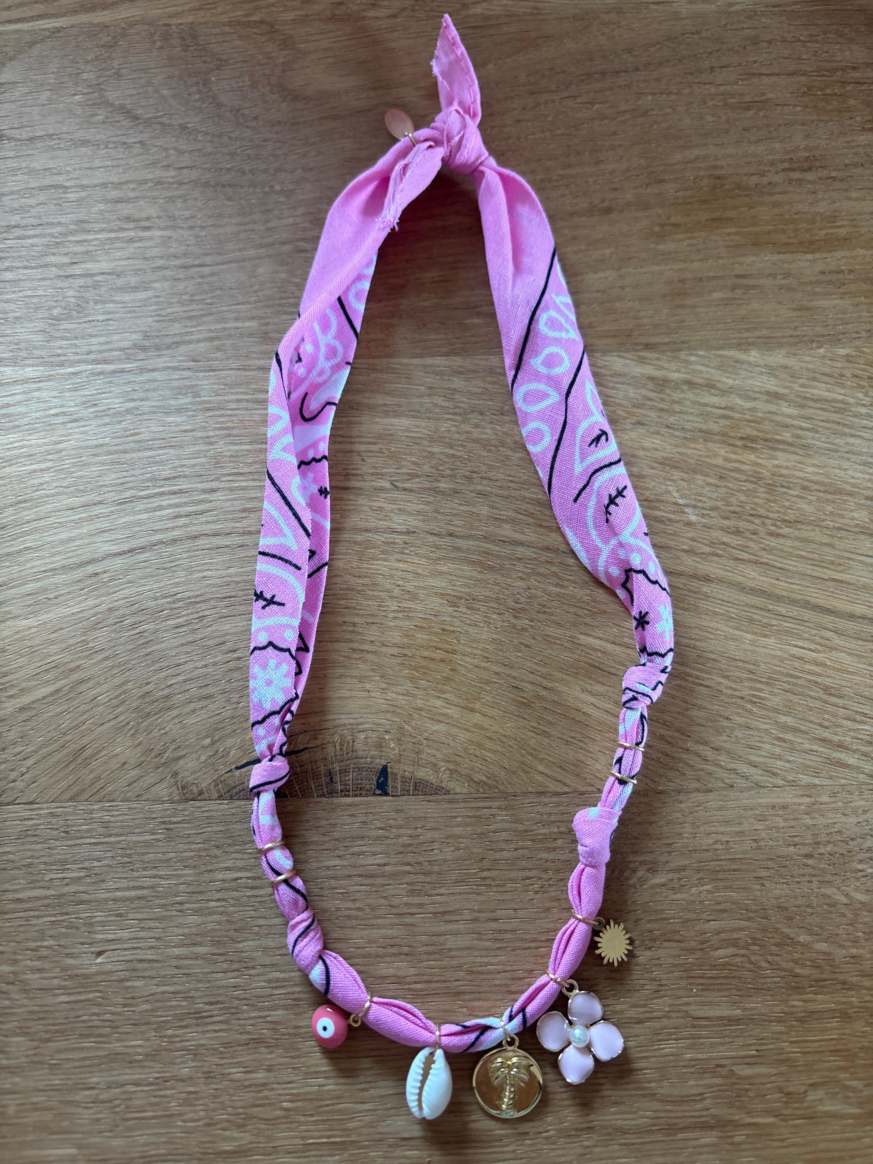 Kette Bandana rosa-pink