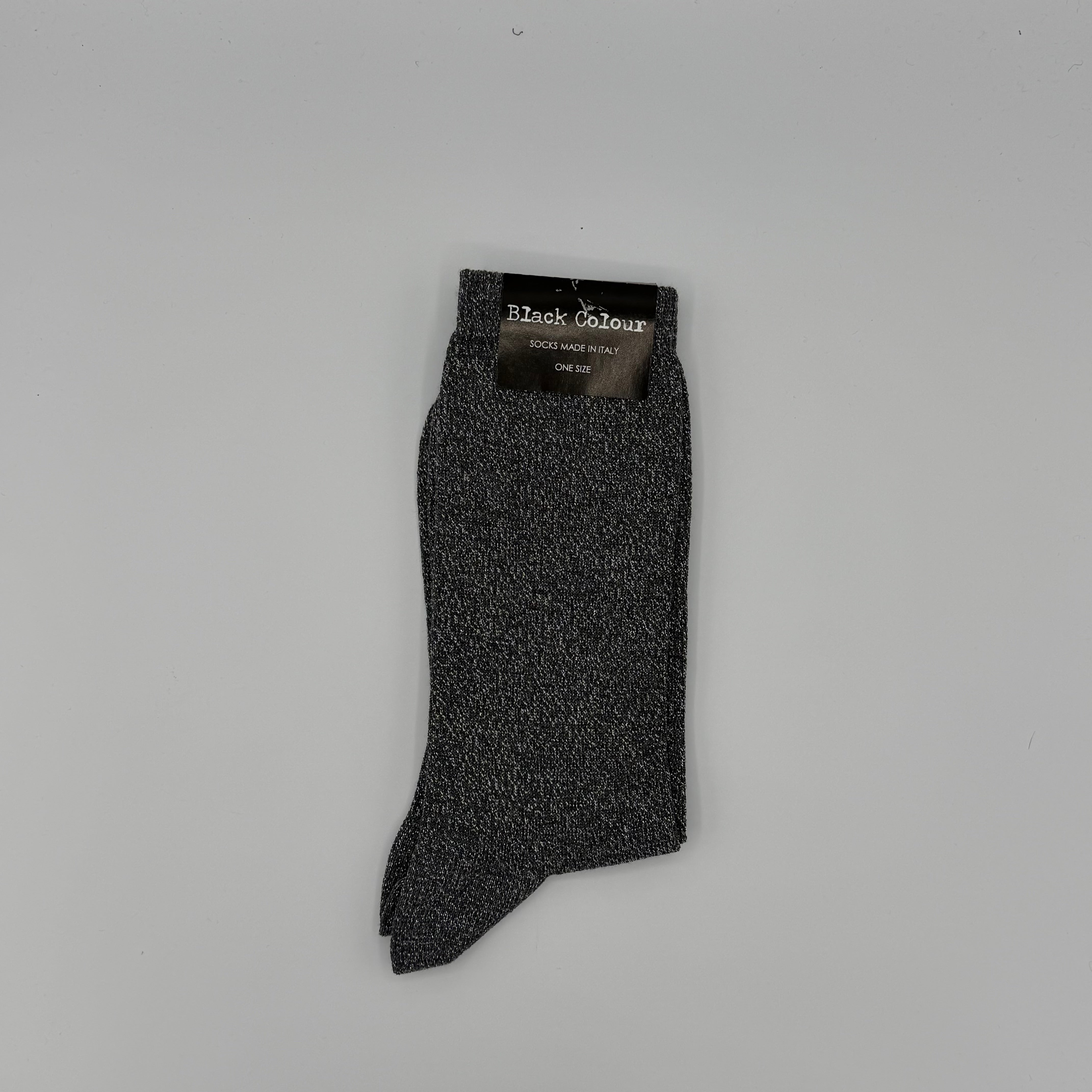 Socken Black Colour Glitzer