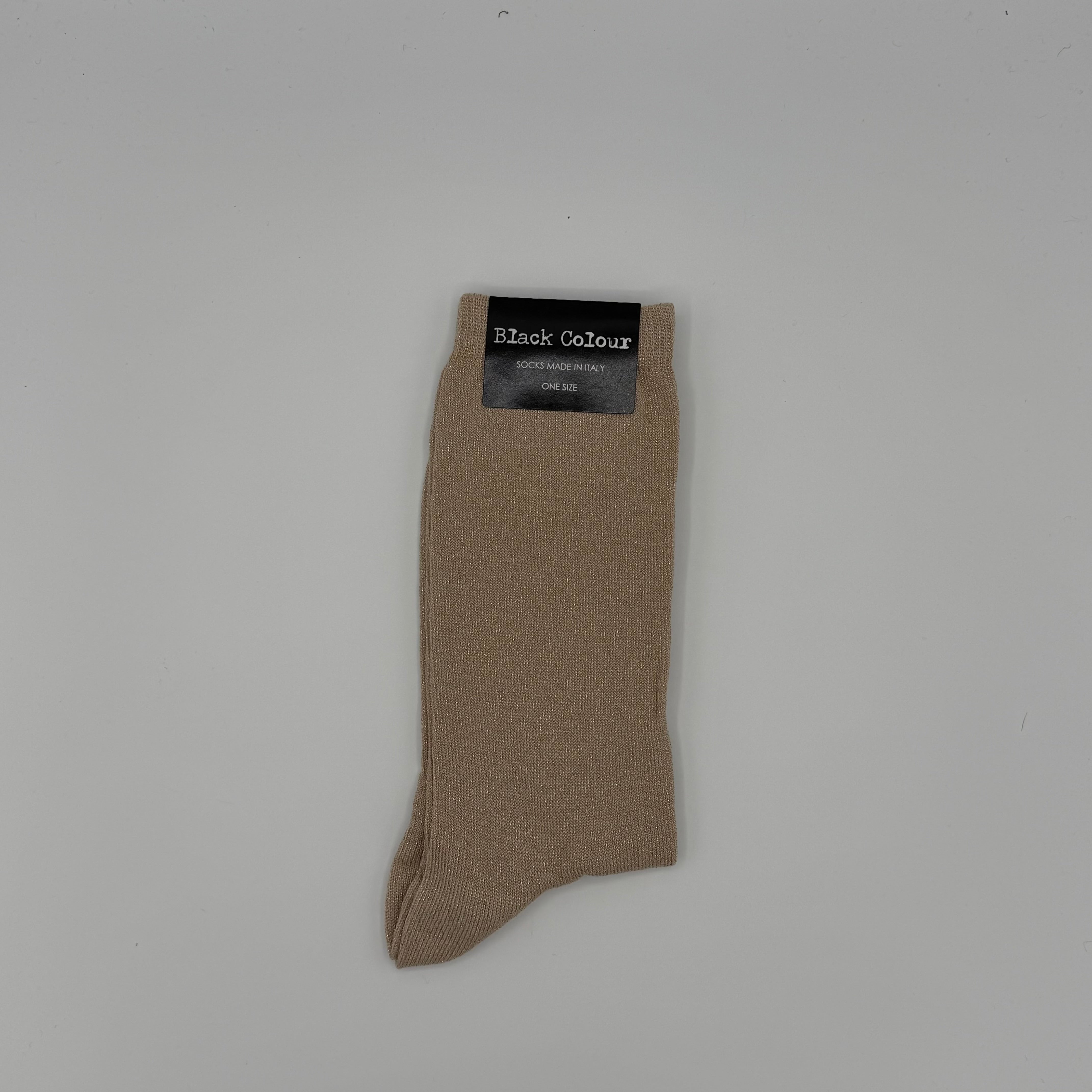 Socken Black Colour Glitzer